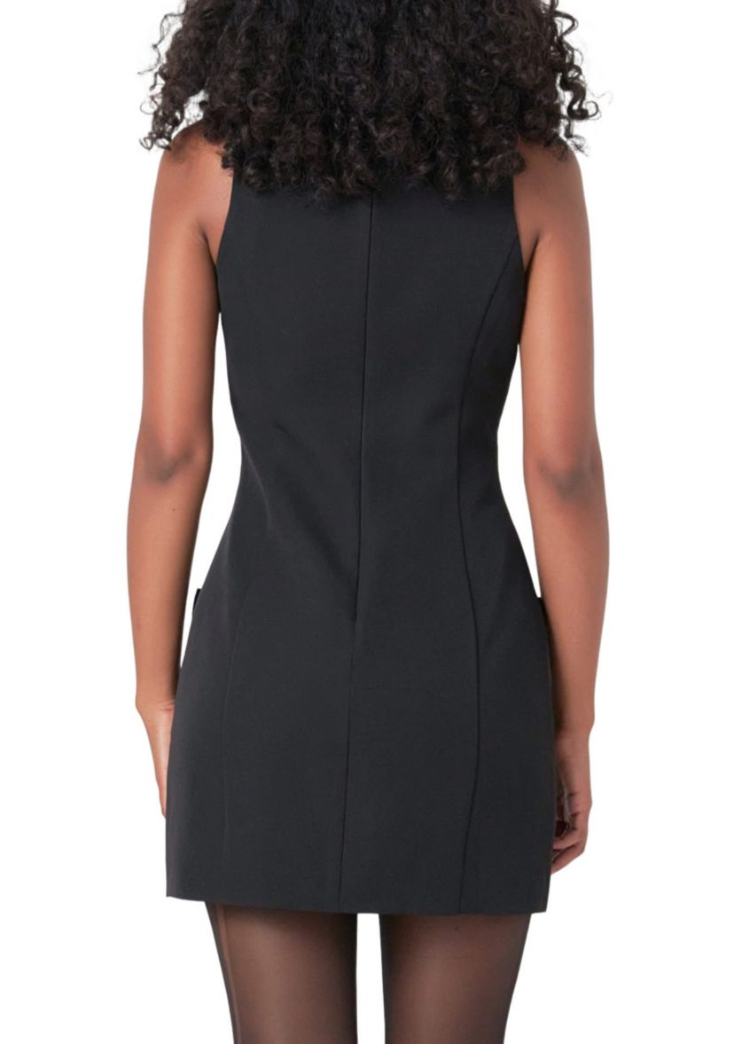 Velvet Bow Mini Dress