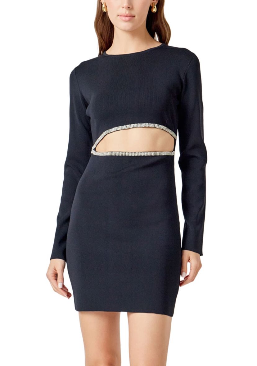 Knit Cut Out Mini Dress