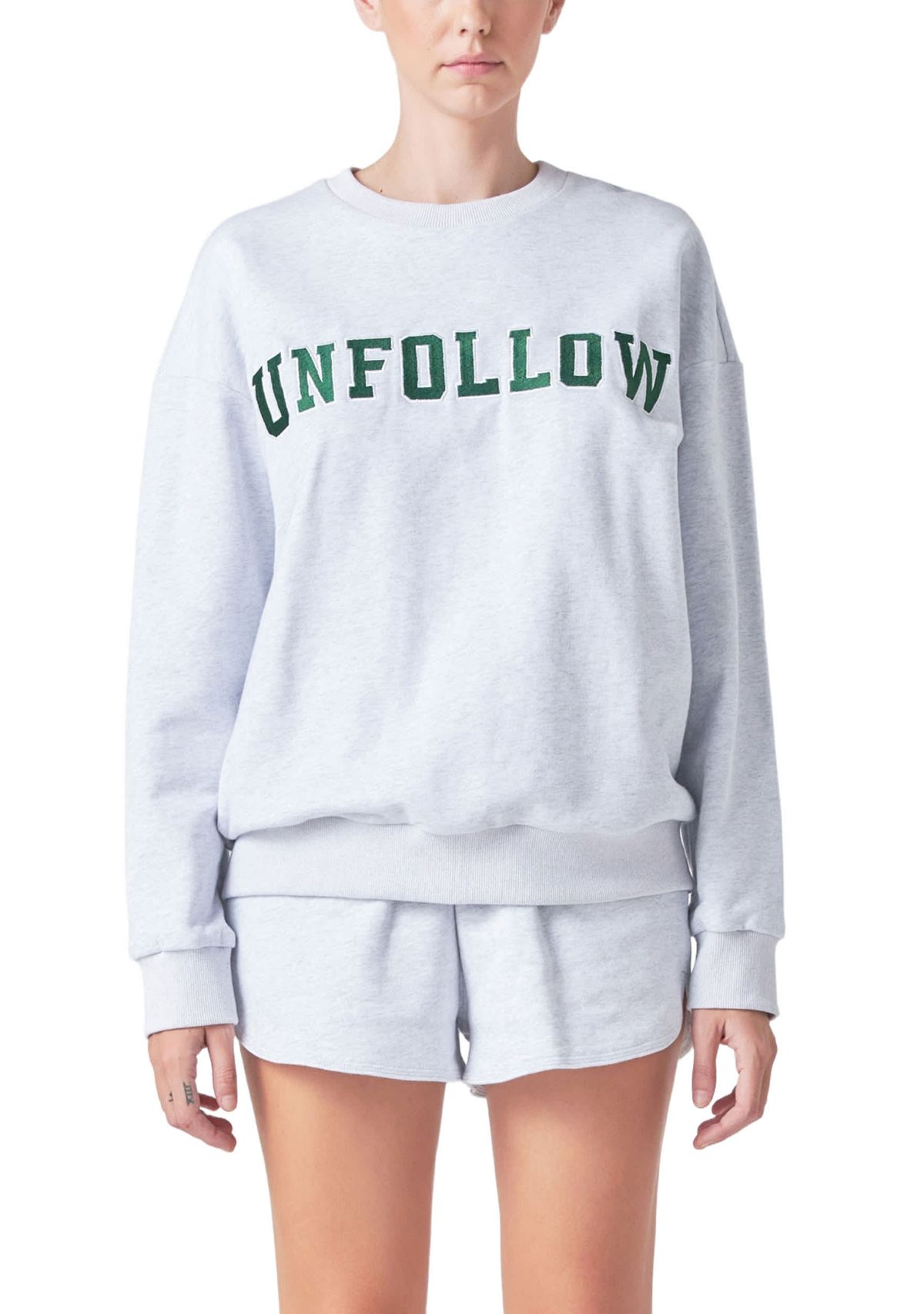 Letter Patch Sweatshirt