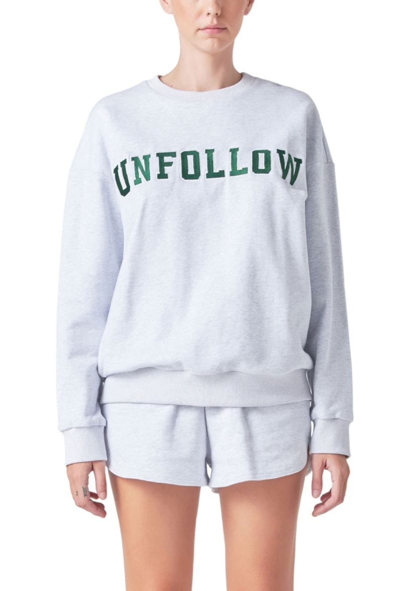 Letter Patch Sweatshirt
