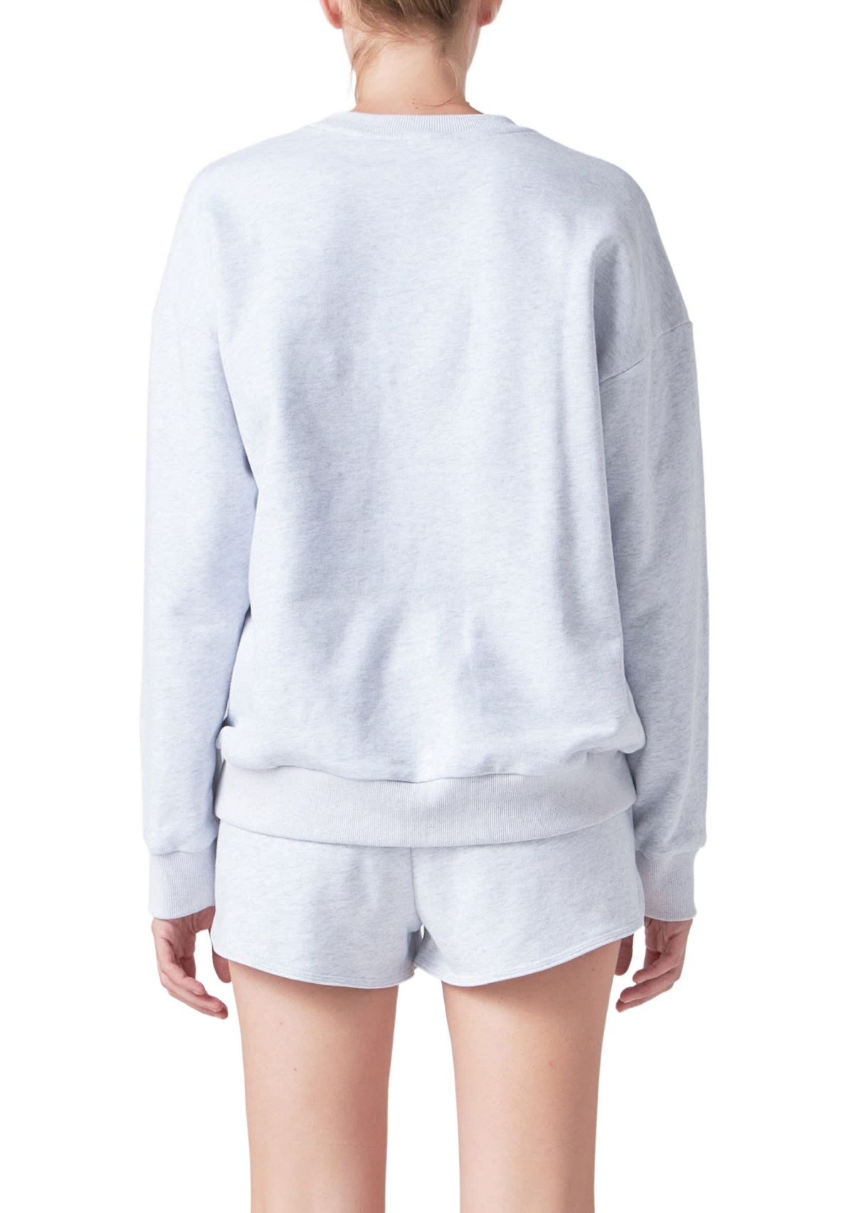 Letter Patch Sweatshirt