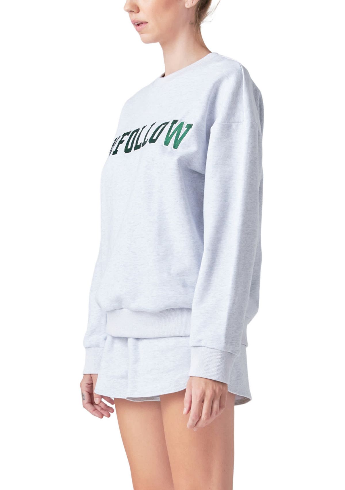 Letter Patch Sweatshirt