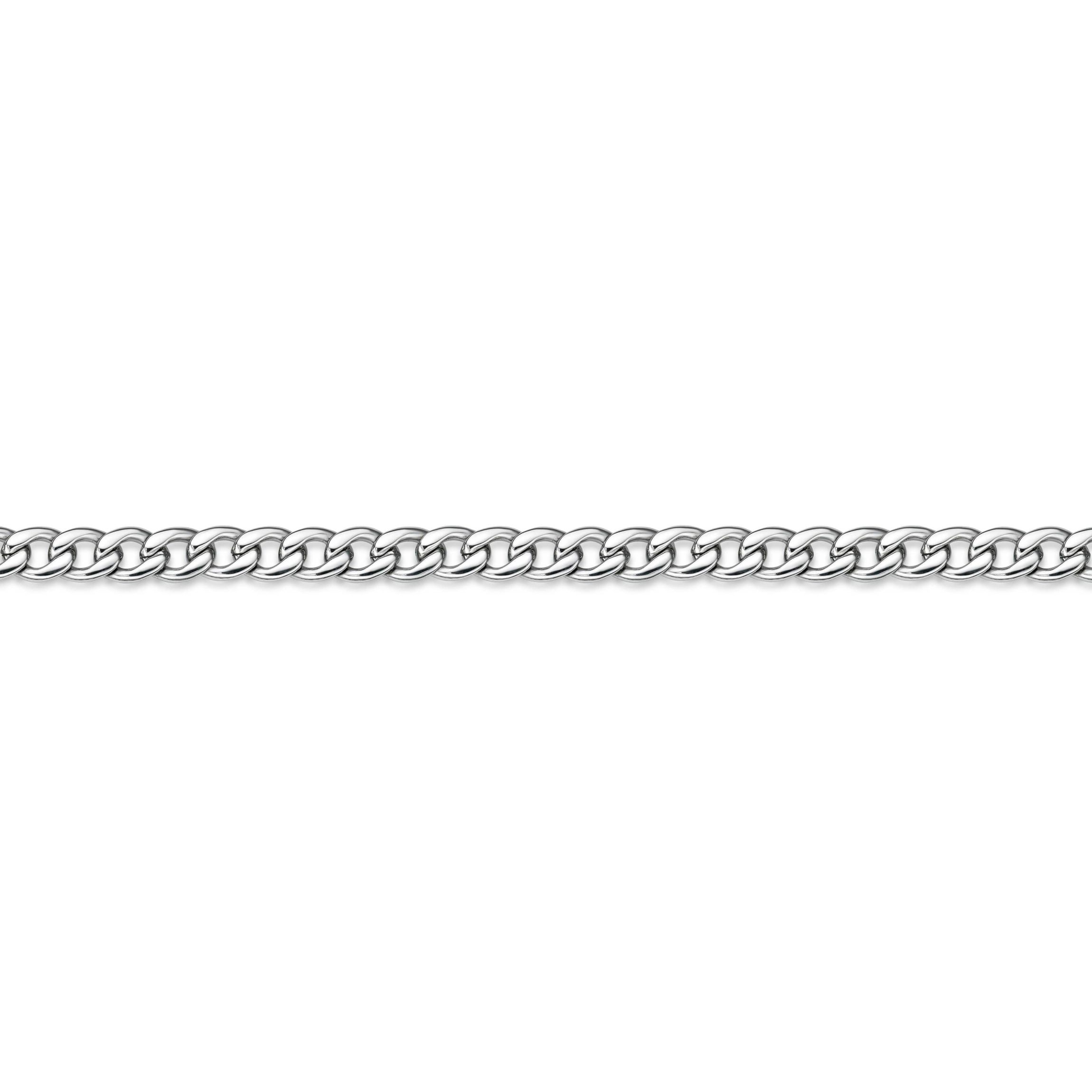 Stainless Steel 7 mm Curb Chain Necklace