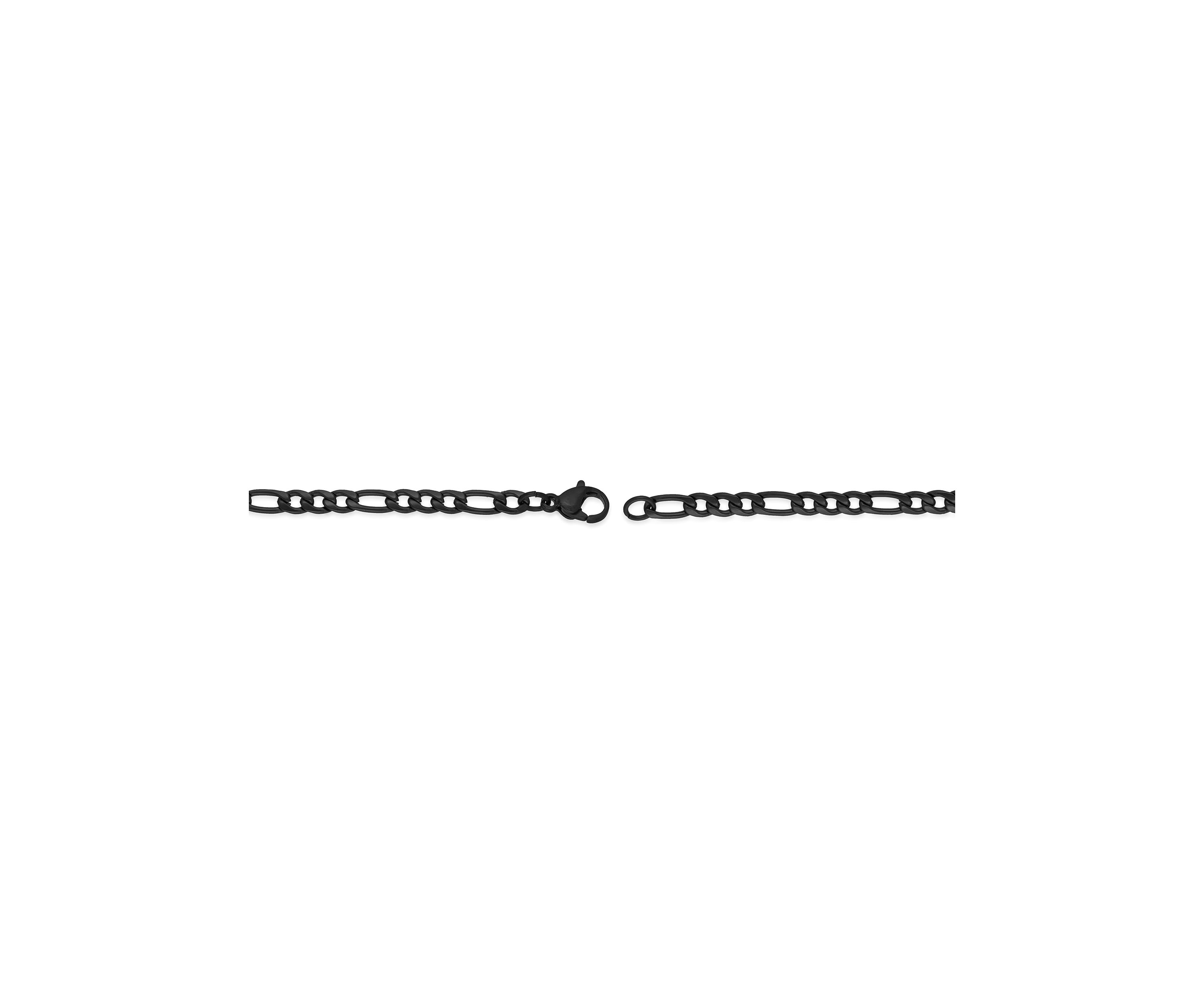 Stainless Steel 4mm Figaro Chain Necklace