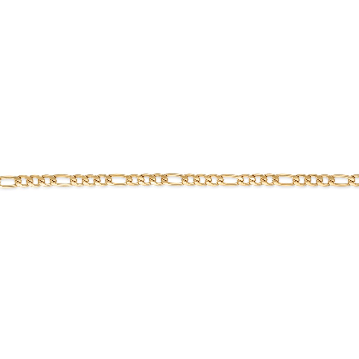 4mm Figaro Chain Necklace in Stainless Steel