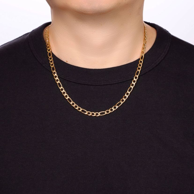 Stainless Steel 6mm Figaro Chain Necklace