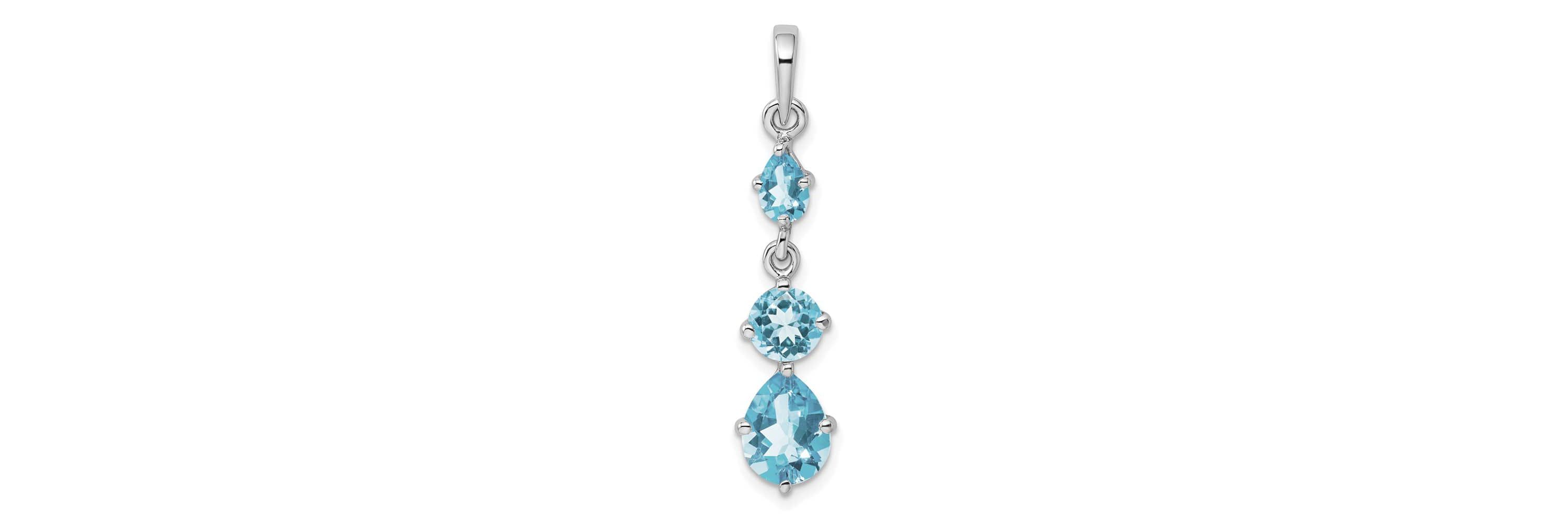 2.2 ct. t.w. Citrine Pendant in Rhodium-plated Sterling Silver