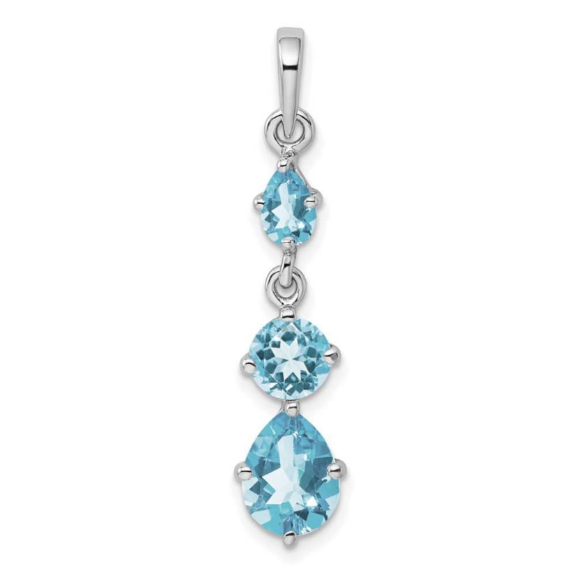 2.2 ct. t.w. Citrine Pendant in Rhodium-plated Sterling Silver