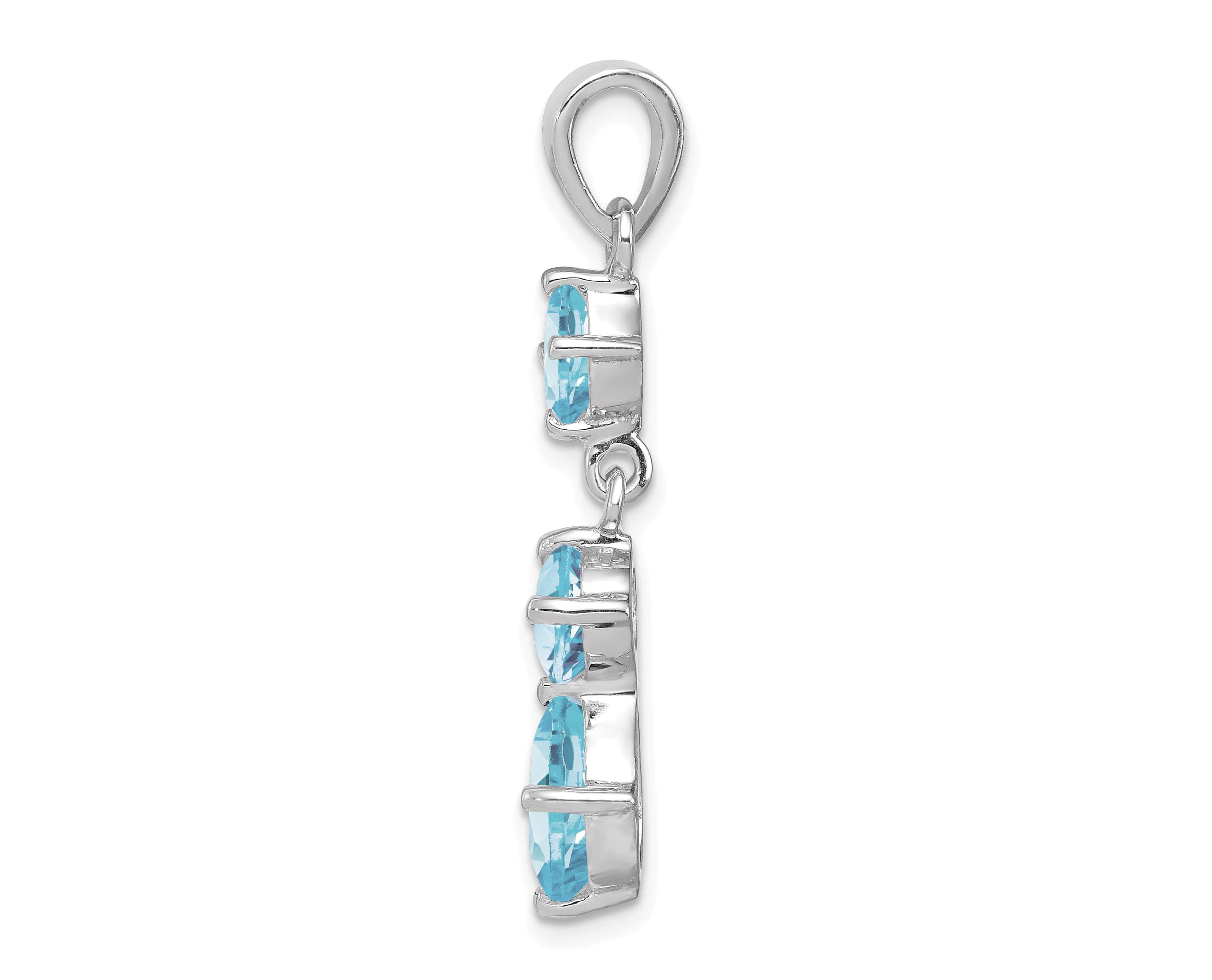 2.2 ct. t.w. Citrine Pendant in Rhodium-plated Sterling Silver