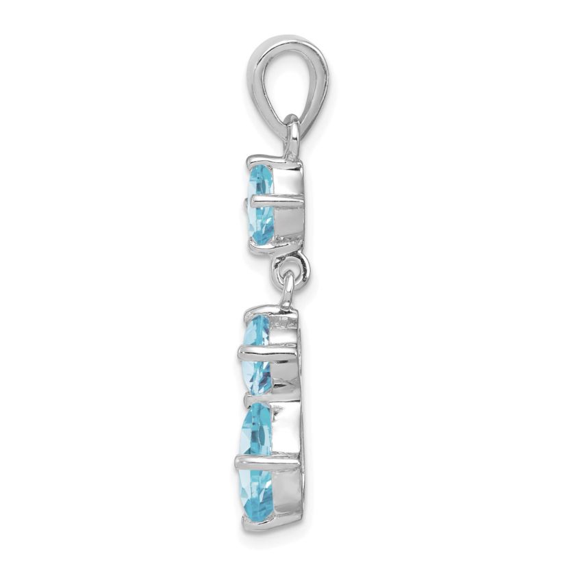 2.2 ct. t.w. Citrine Pendant in Rhodium-plated Sterling Silver
