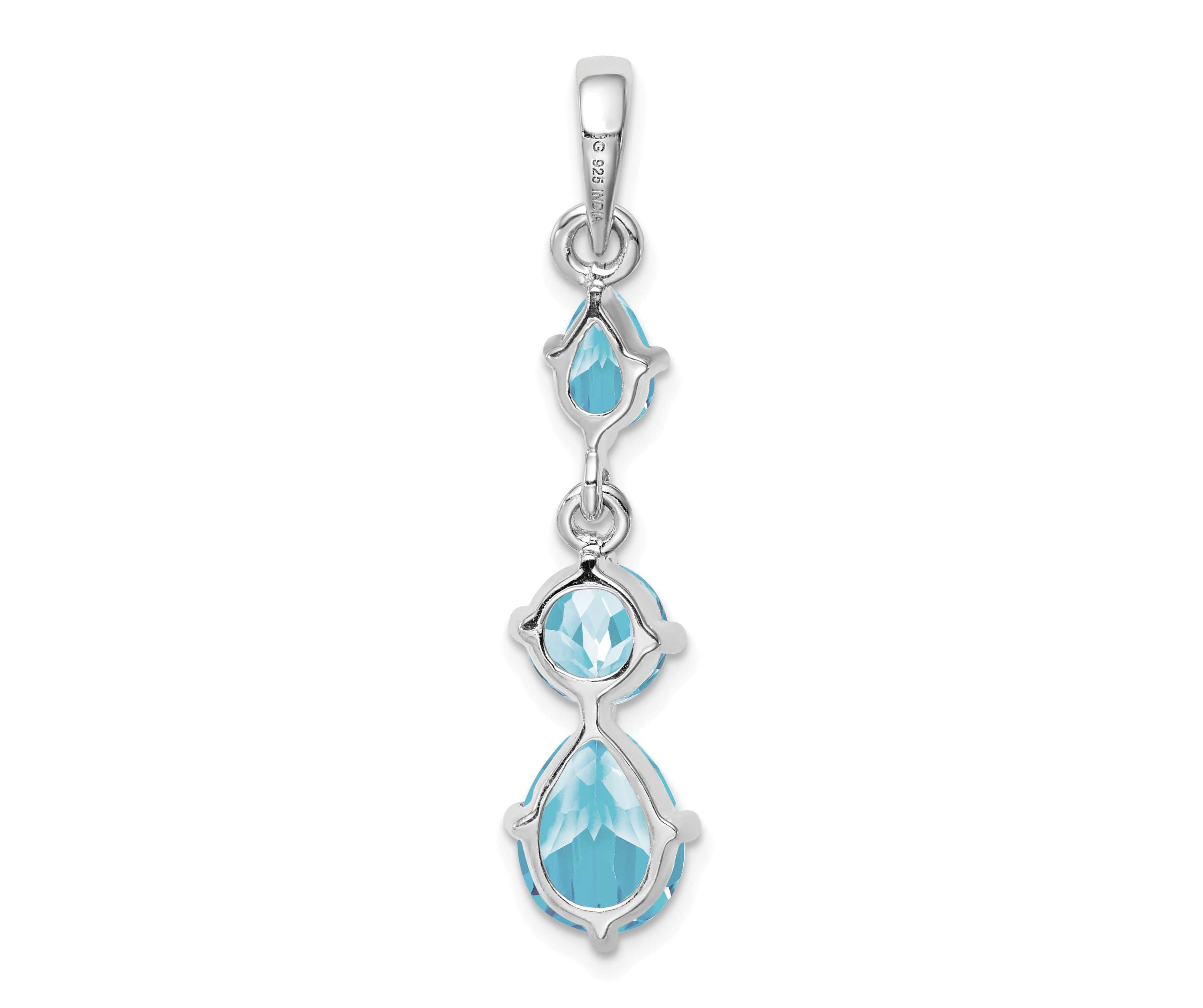 2.2 ct. t.w. Citrine Pendant in Rhodium-plated Sterling Silver
