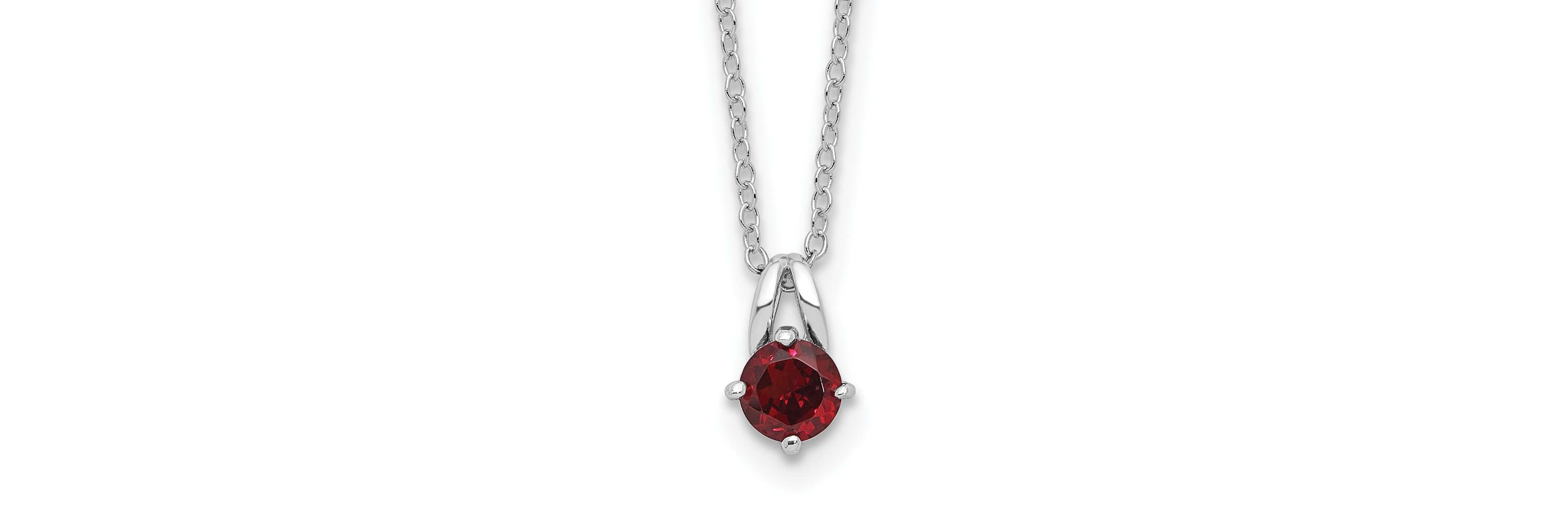1/2 ct. t.w. Citrine 16-inch with 2-inch Extension Necklace in Rhodium-plated Sterling Silver