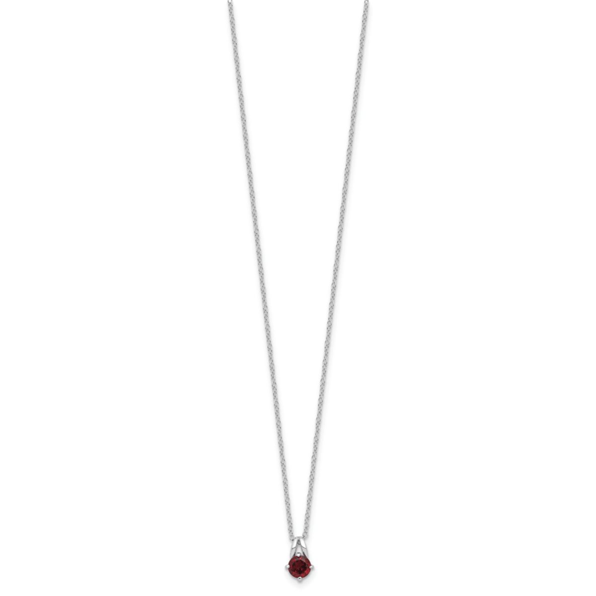 1/2 ct. t.w. Citrine 16-inch with 2-inch Extension Necklace in Rhodium-plated Sterling Silver