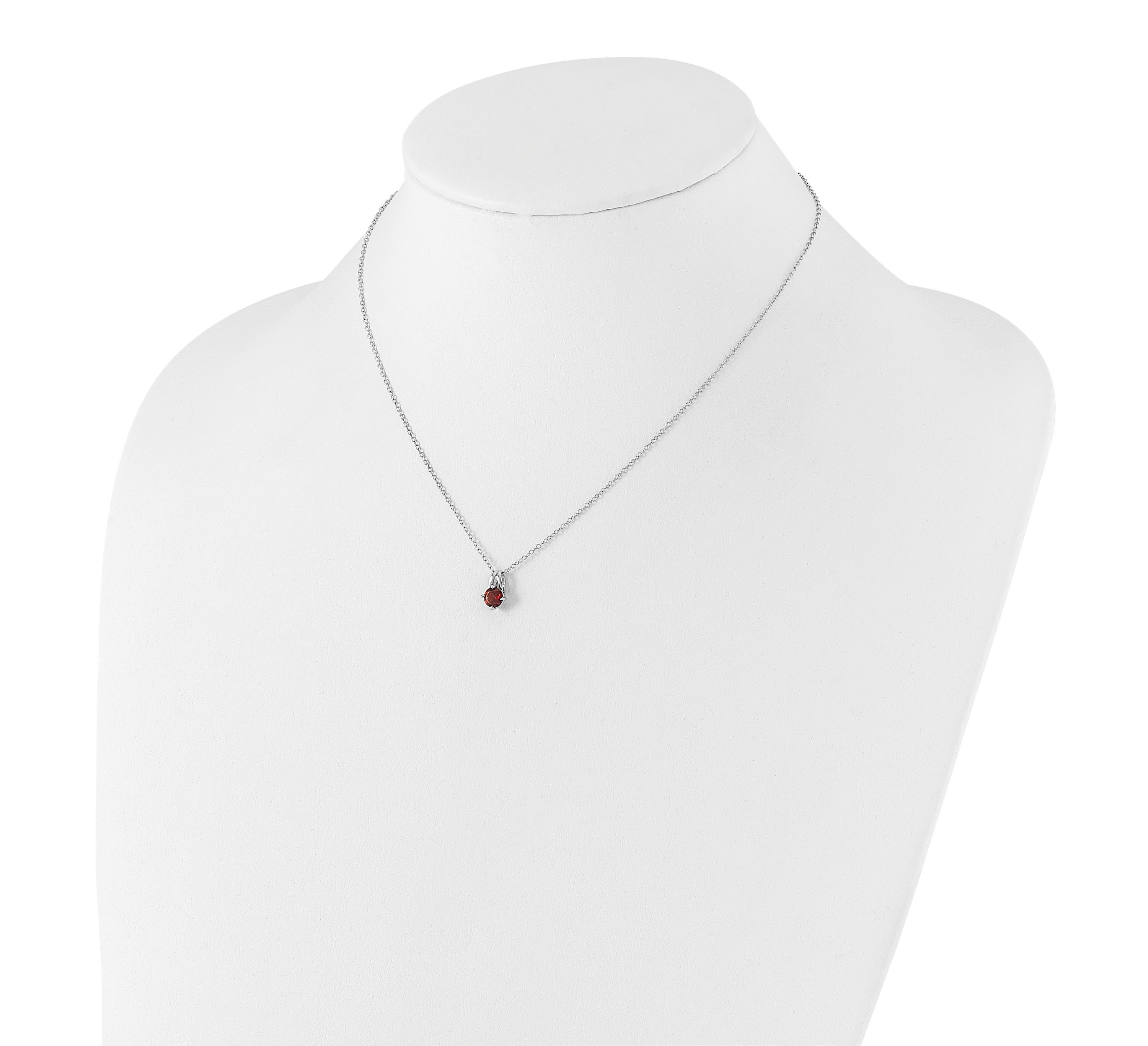 1/2 ct. t.w. Citrine 16-inch with 2-inch Extension Necklace in Rhodium-plated Sterling Silver