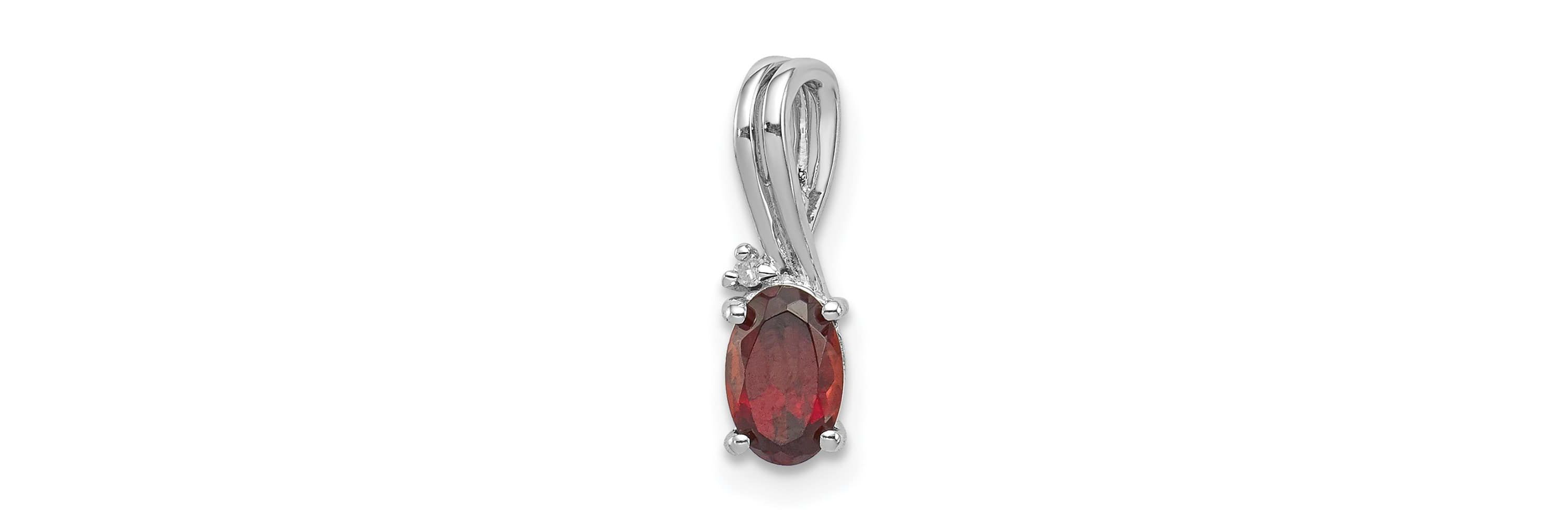 1/2 ct. t.w. Sky Blue Topaz and 0.004 ct. t.w. Diamond Pendant in Rhodium-plated Sterling Silver