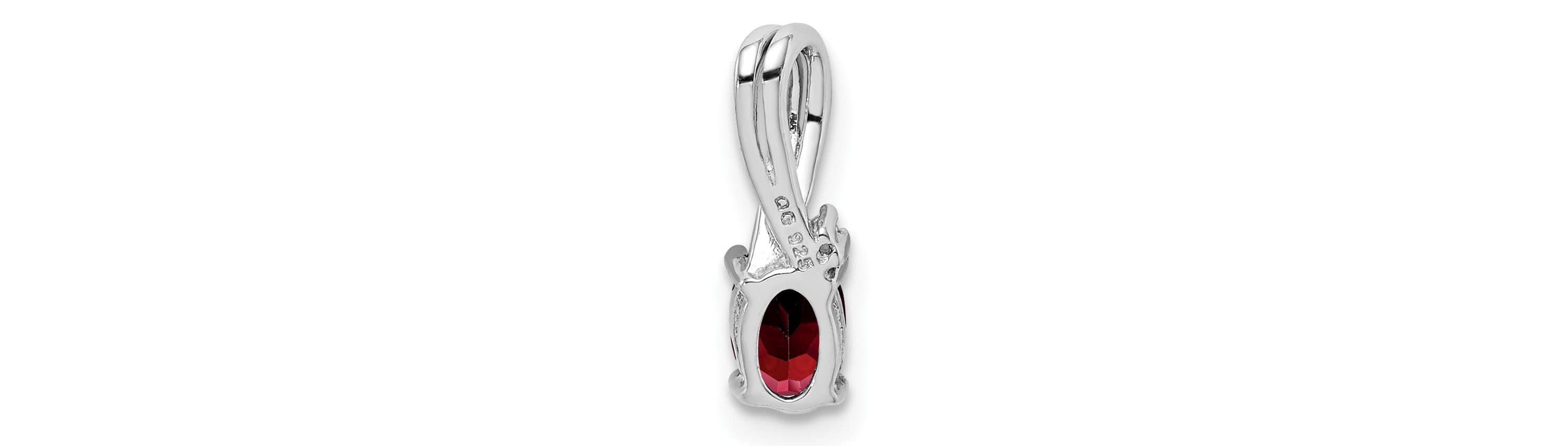 1/2 ct. t.w. Sky Blue Topaz and 0.004 ct. t.w. Diamond Pendant in Rhodium-plated Sterling Silver