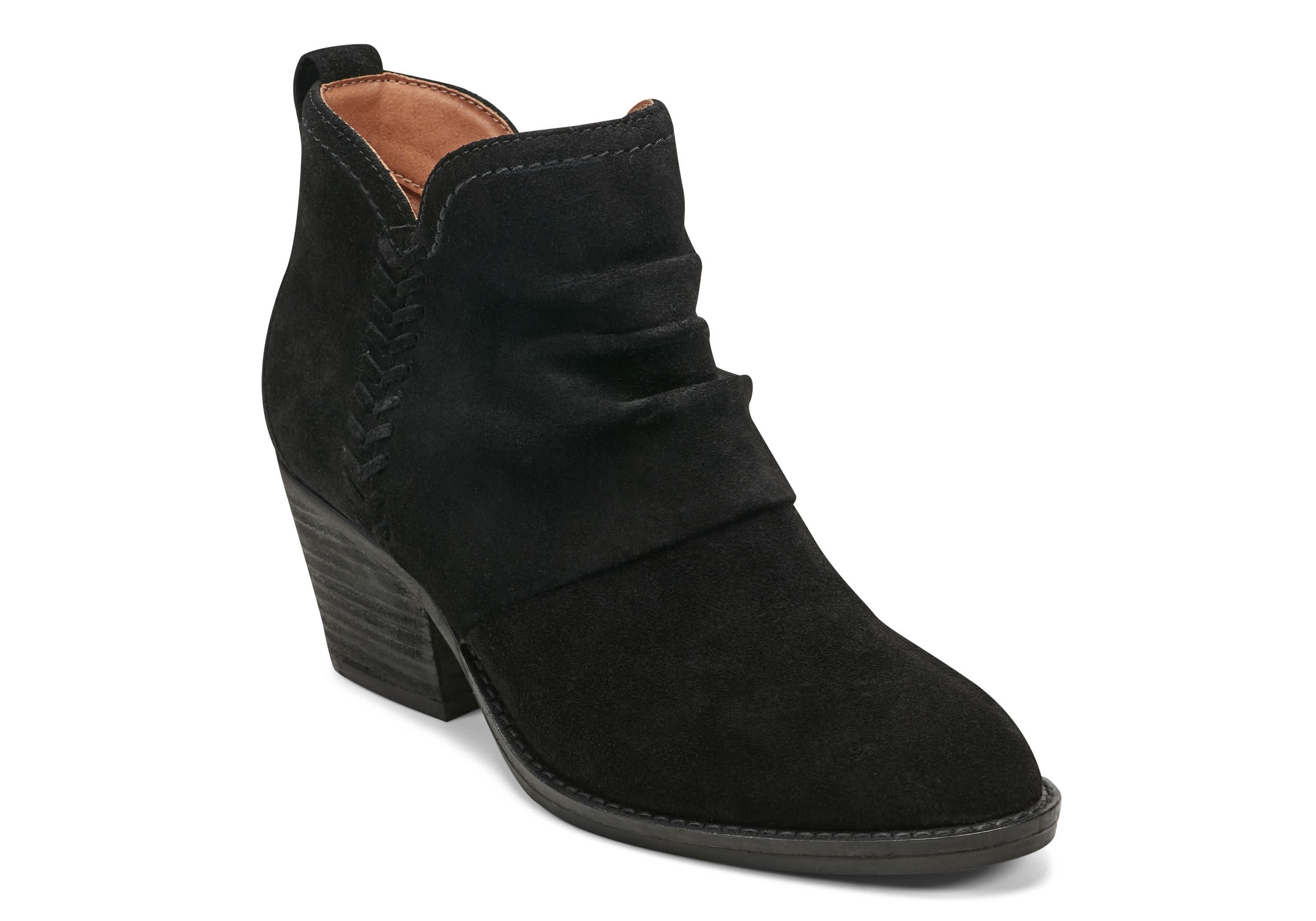 Chandy Block Heel Casual Ankle Booties