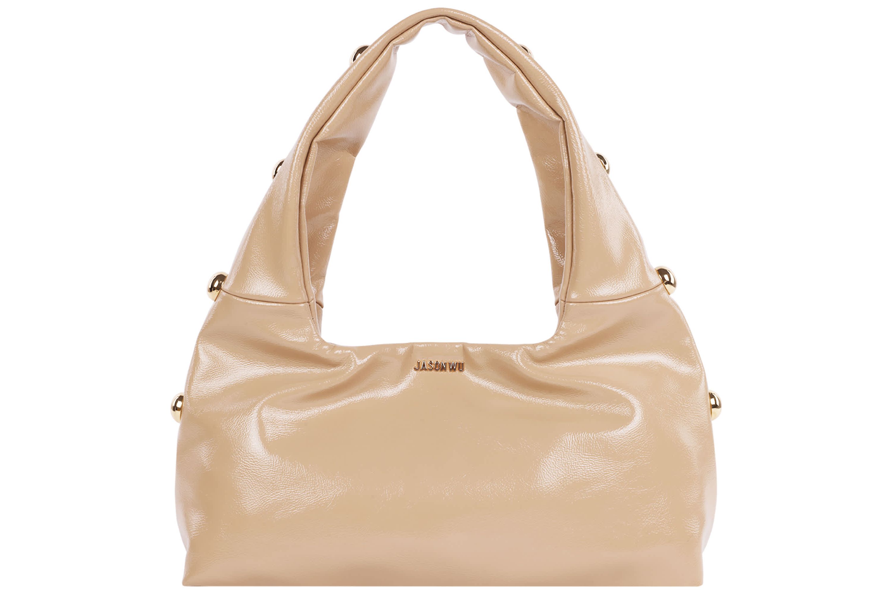 Jason Wu Studded Shoulder Bag in Crackled Finish