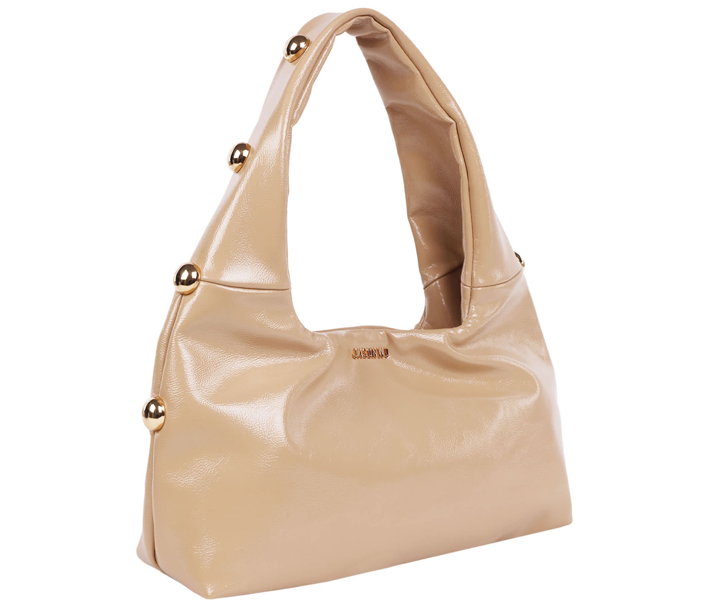 Jason Wu Studded Shoulder Bag in Crackled Finish