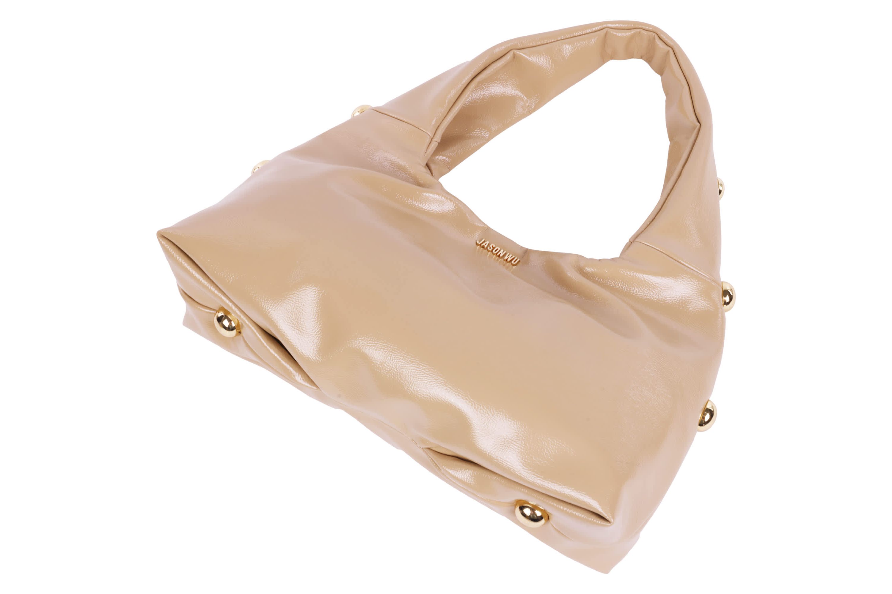 Jason Wu Studded Shoulder Bag in Crackled Finish