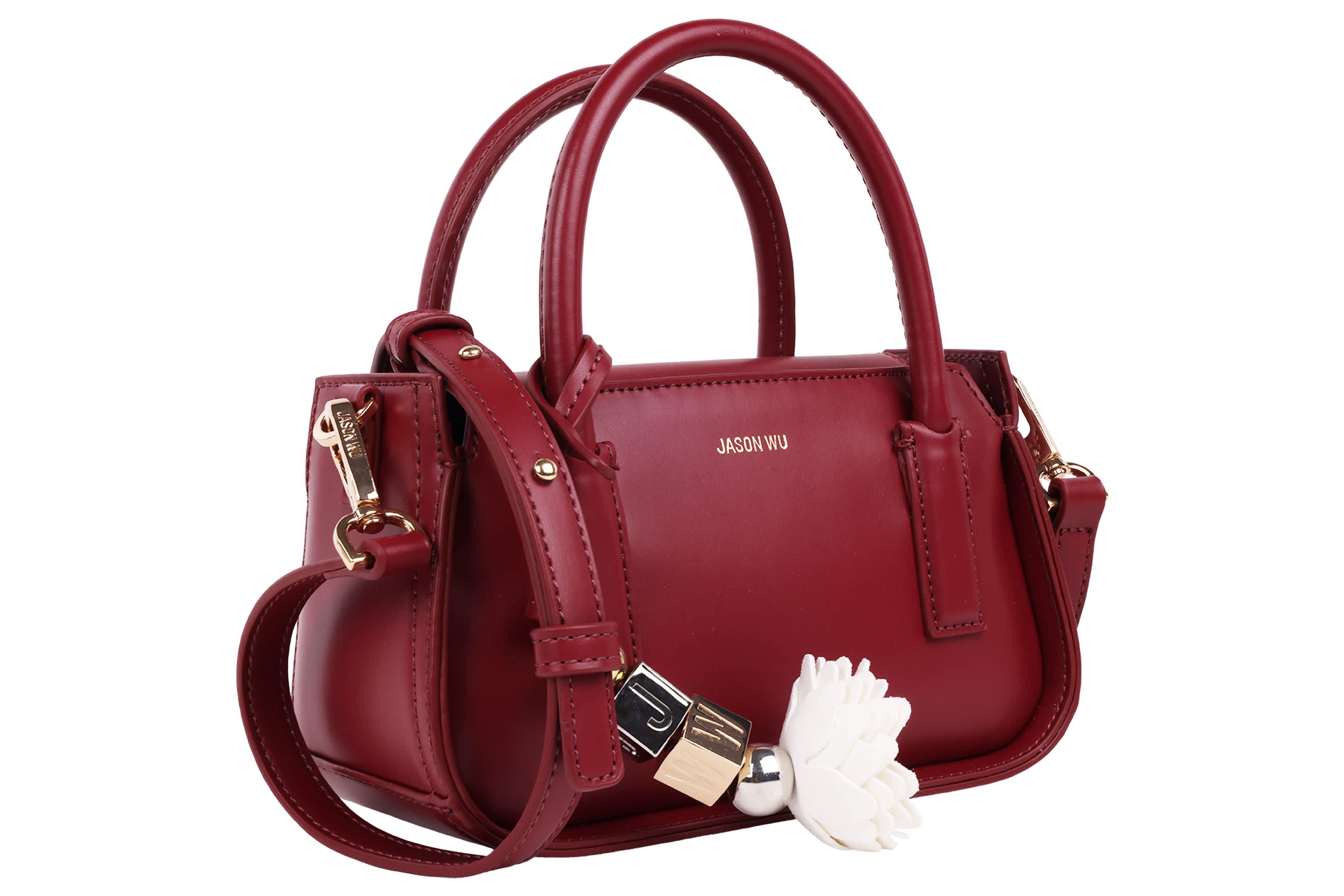 Jason Wu Structured Mini Bag with Removable Crossbody Strap & JW Charm