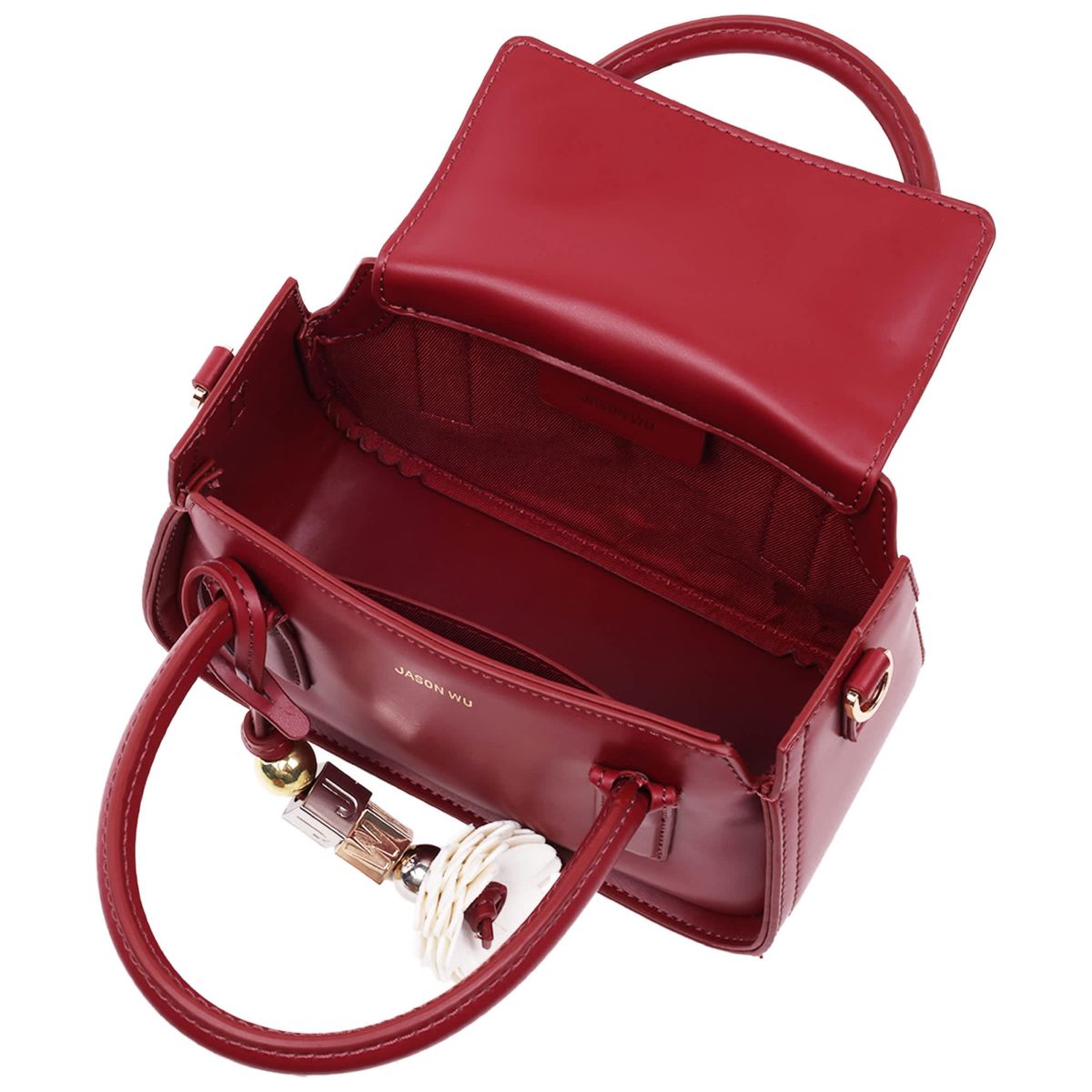 Jason Wu Structured Mini Bag with Removable Crossbody Strap & JW Charm