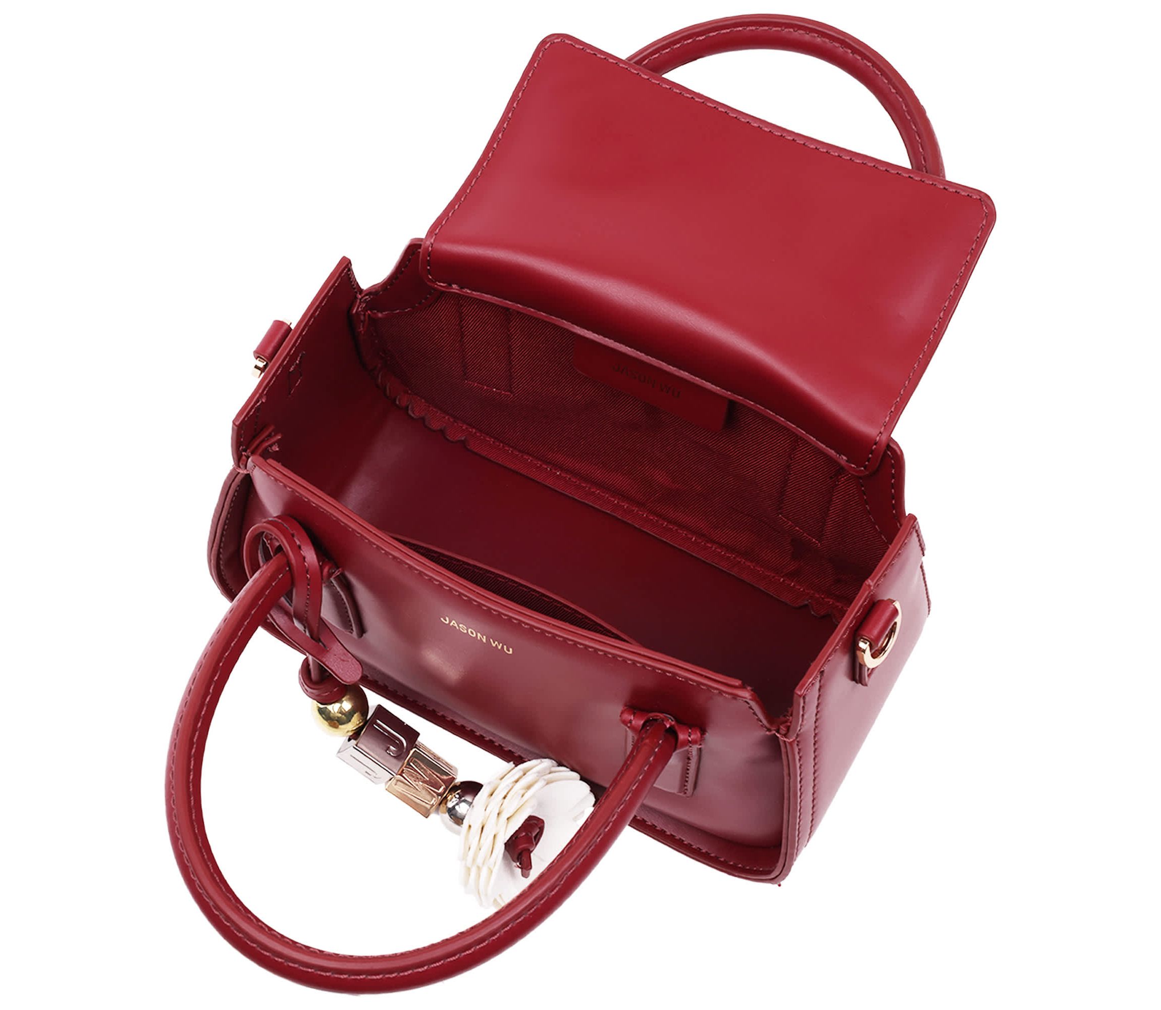 Jason Wu Structured Mini Bag with Removable Crossbody Strap & JW Charm