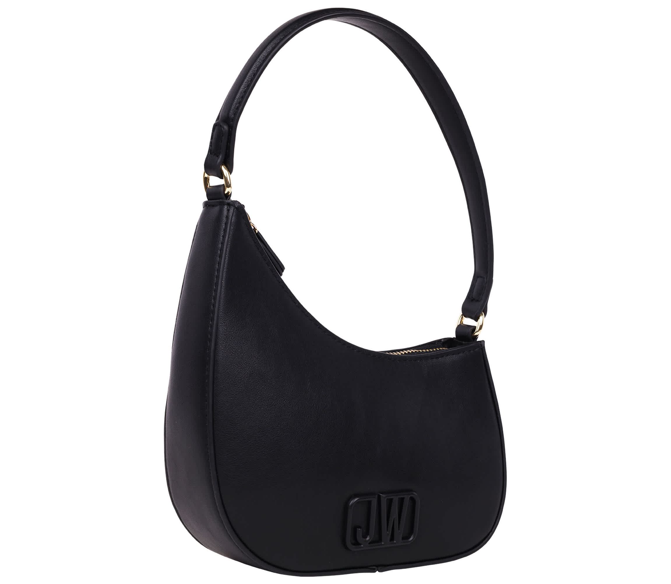 Jason Wu Smooth PU Shoulder Bag with Tonal 3D Logo
