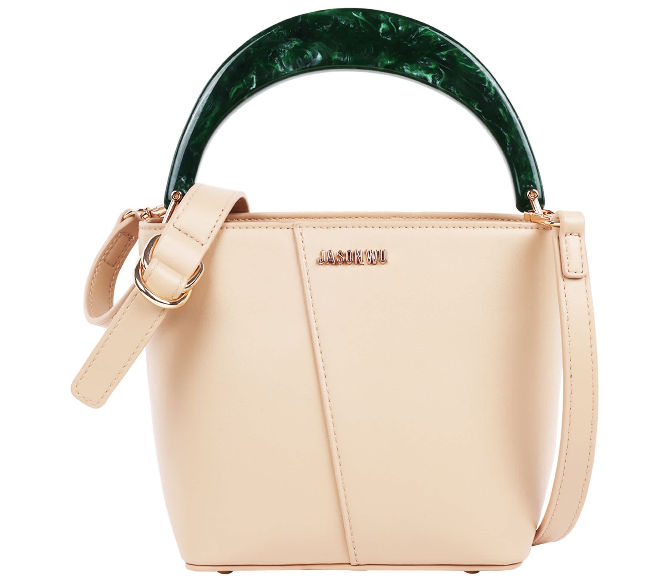 Jason Wu Small Smooth PU Tote with Acrylic Top Handle