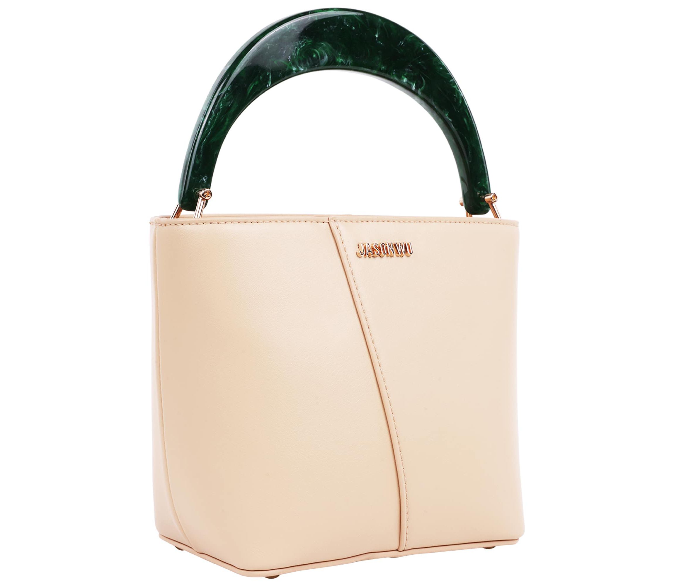 Jason Wu Small Smooth PU Tote with Acrylic Top Handle