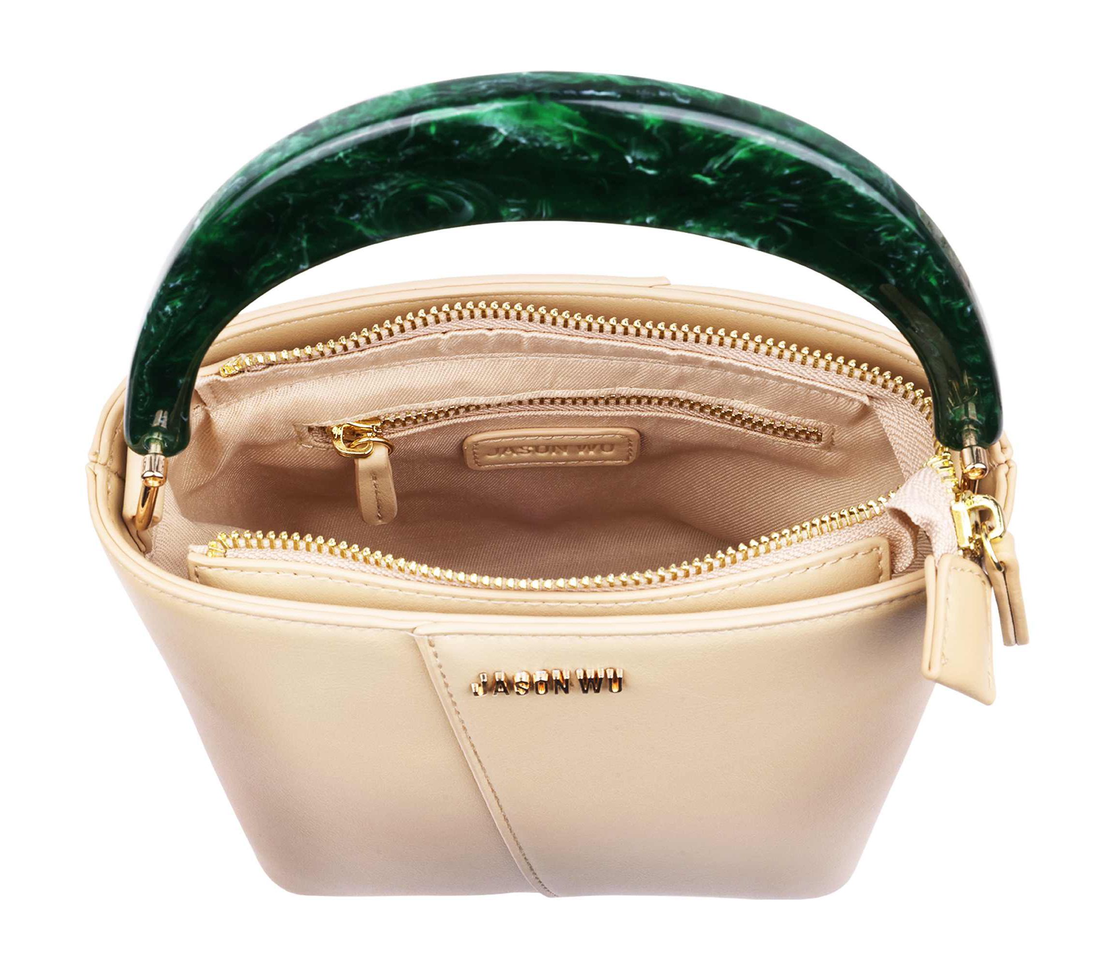 Jason Wu Small Smooth PU Tote with Acrylic Top Handle