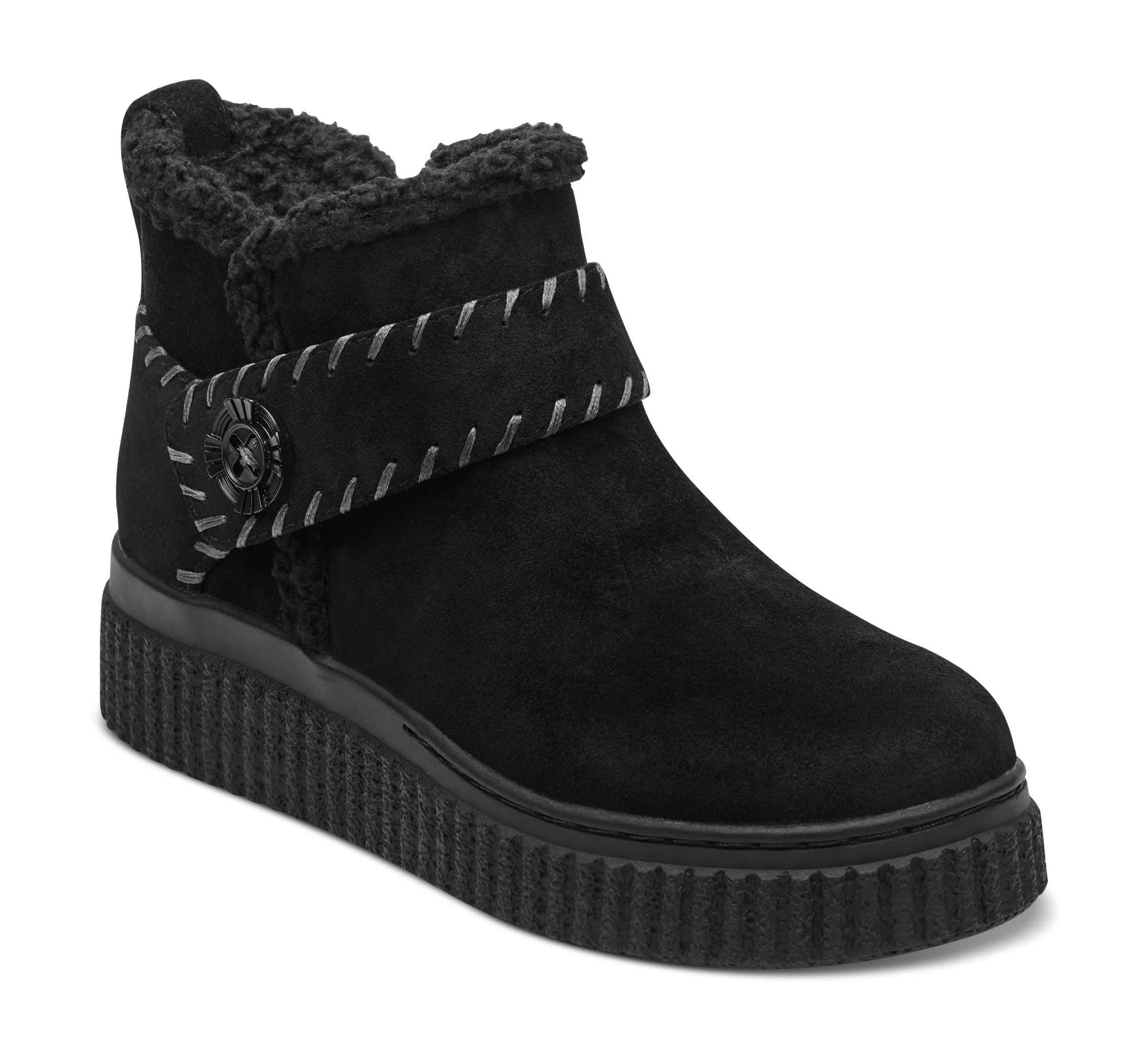Brendan Round Toe Side Zip Casual Booties