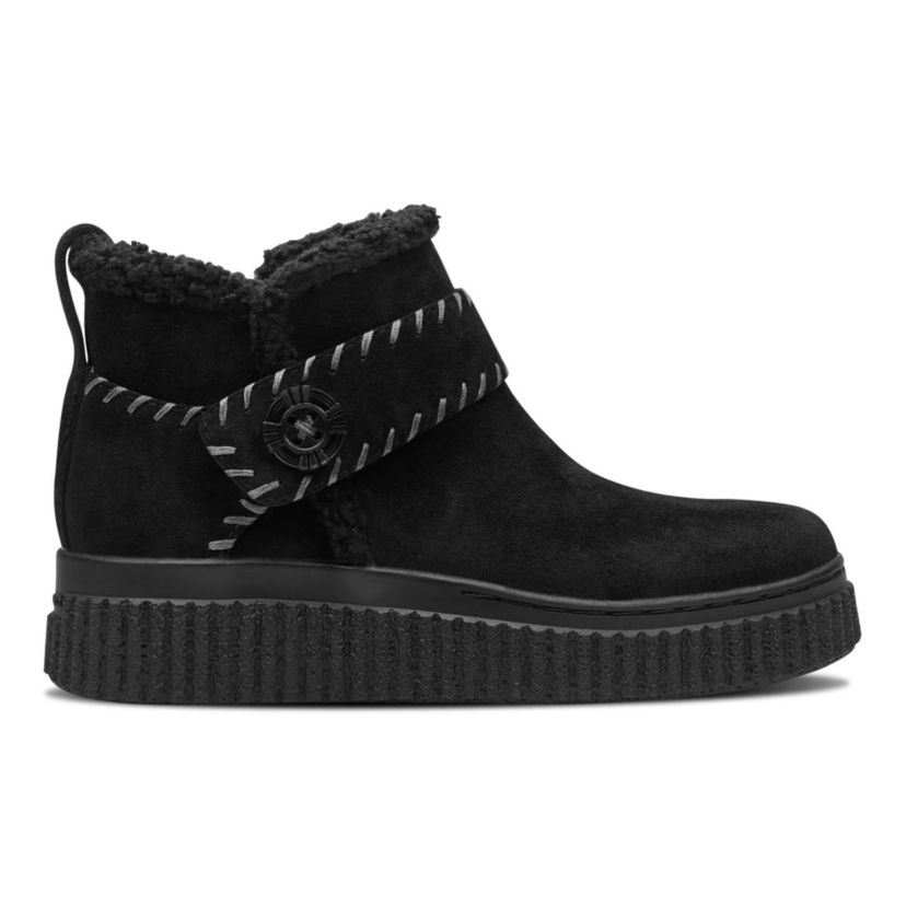 Brendan Round Toe Side Zip Casual Booties