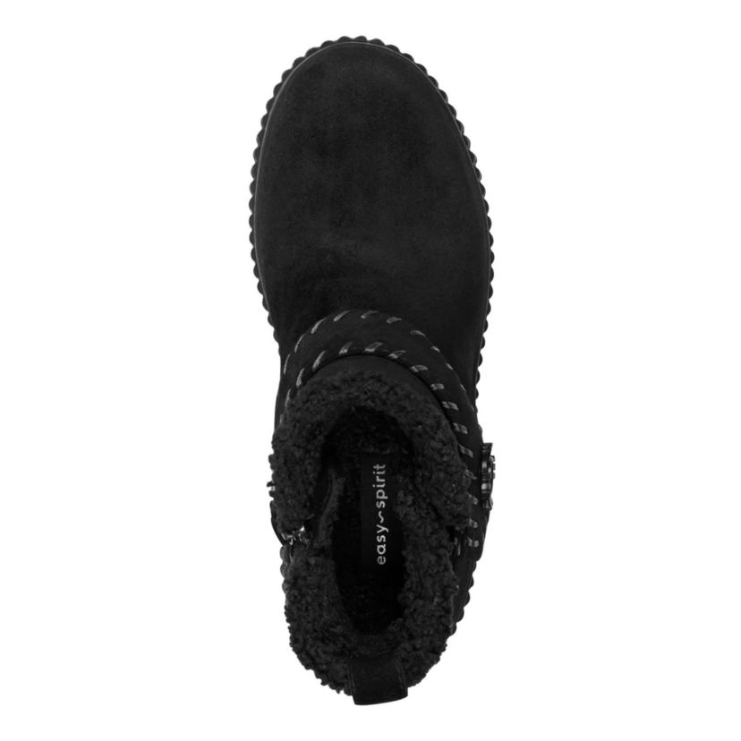 Brendan Round Toe Side Zip Casual Booties