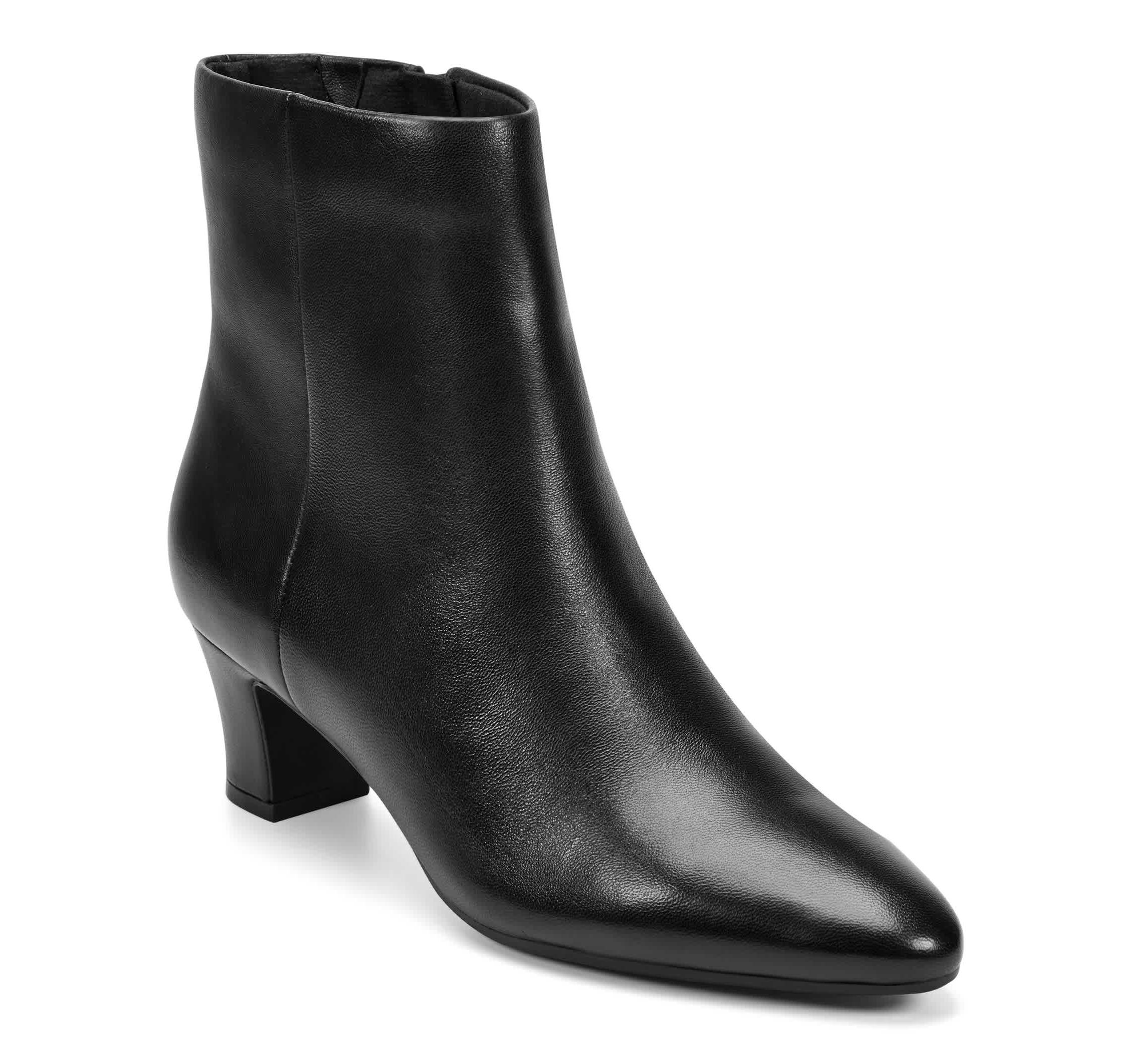 Isra eFlex Block Heel Dress Ankle Booties