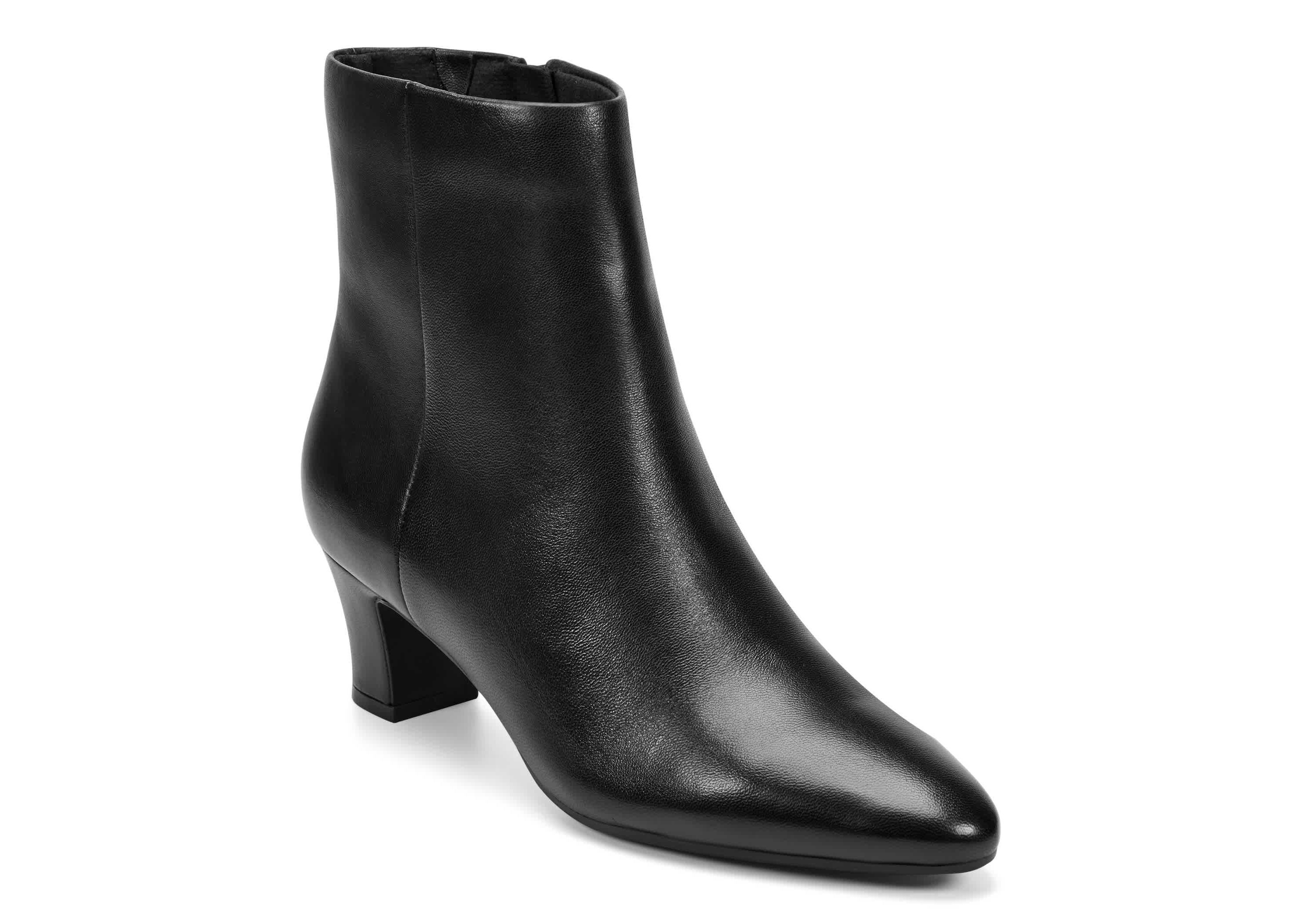 Isra eFlex Block Heel Dress Ankle Booties