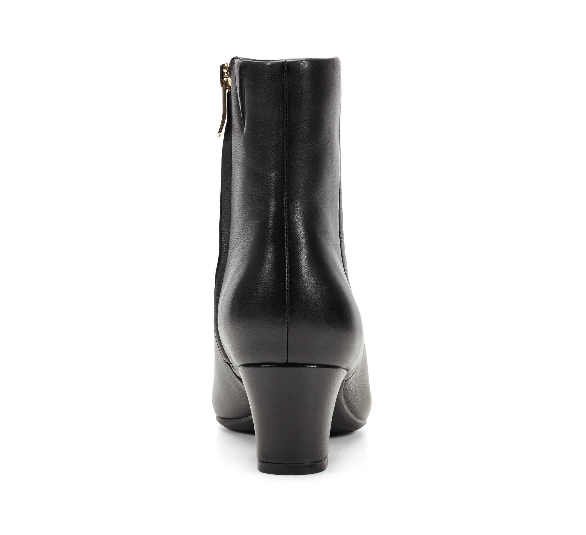 Isra eFlex Block Heel Dress Ankle Booties