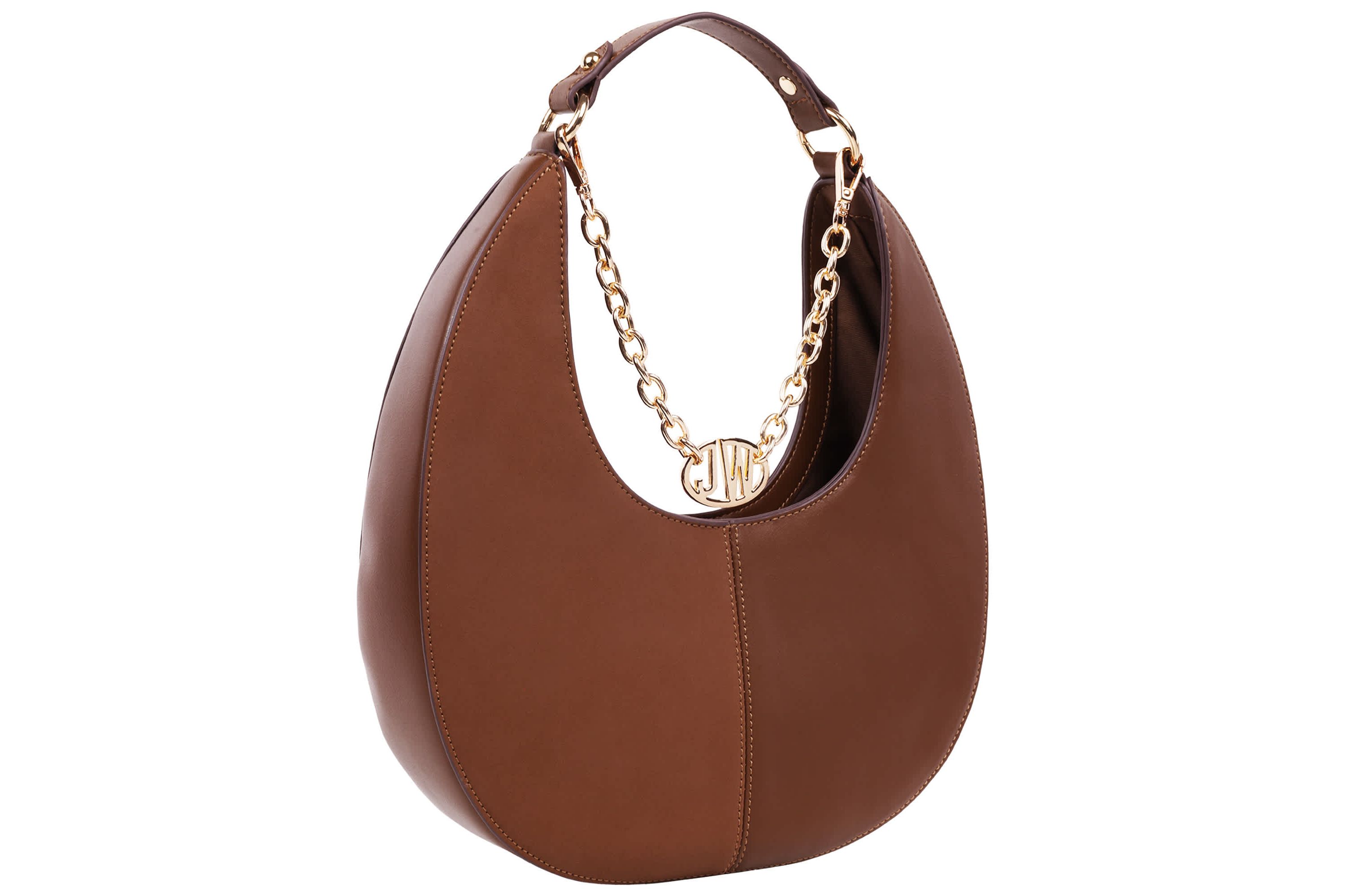 Jason Wu Smooth & Suede PU Shoulder Bag with Chain Logo Detail