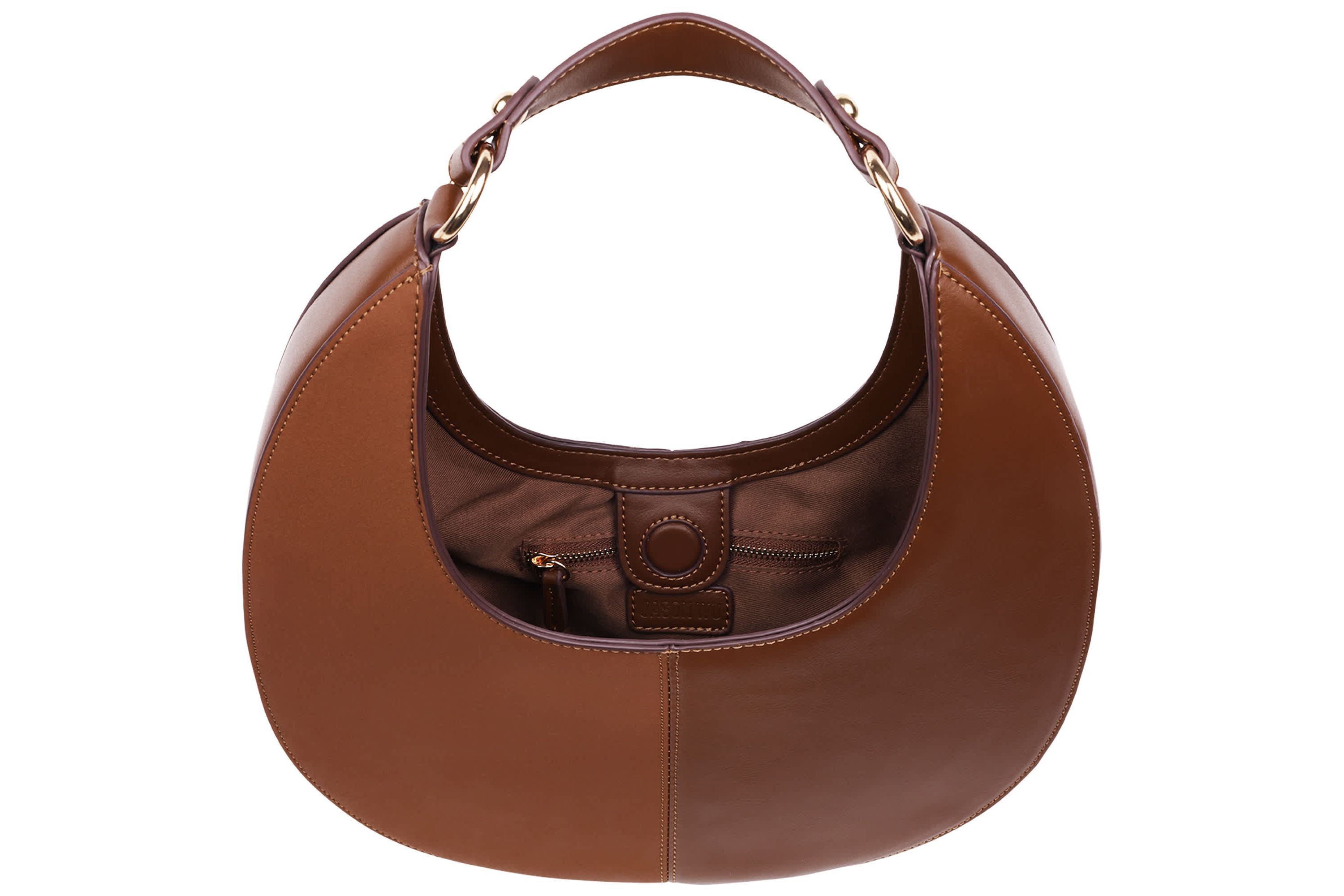 Jason Wu Smooth & Suede PU Shoulder Bag with Chain Logo Detail