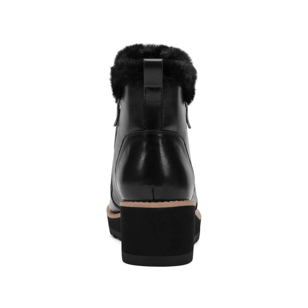 Jane Round Toe Casual Wedge Booties
