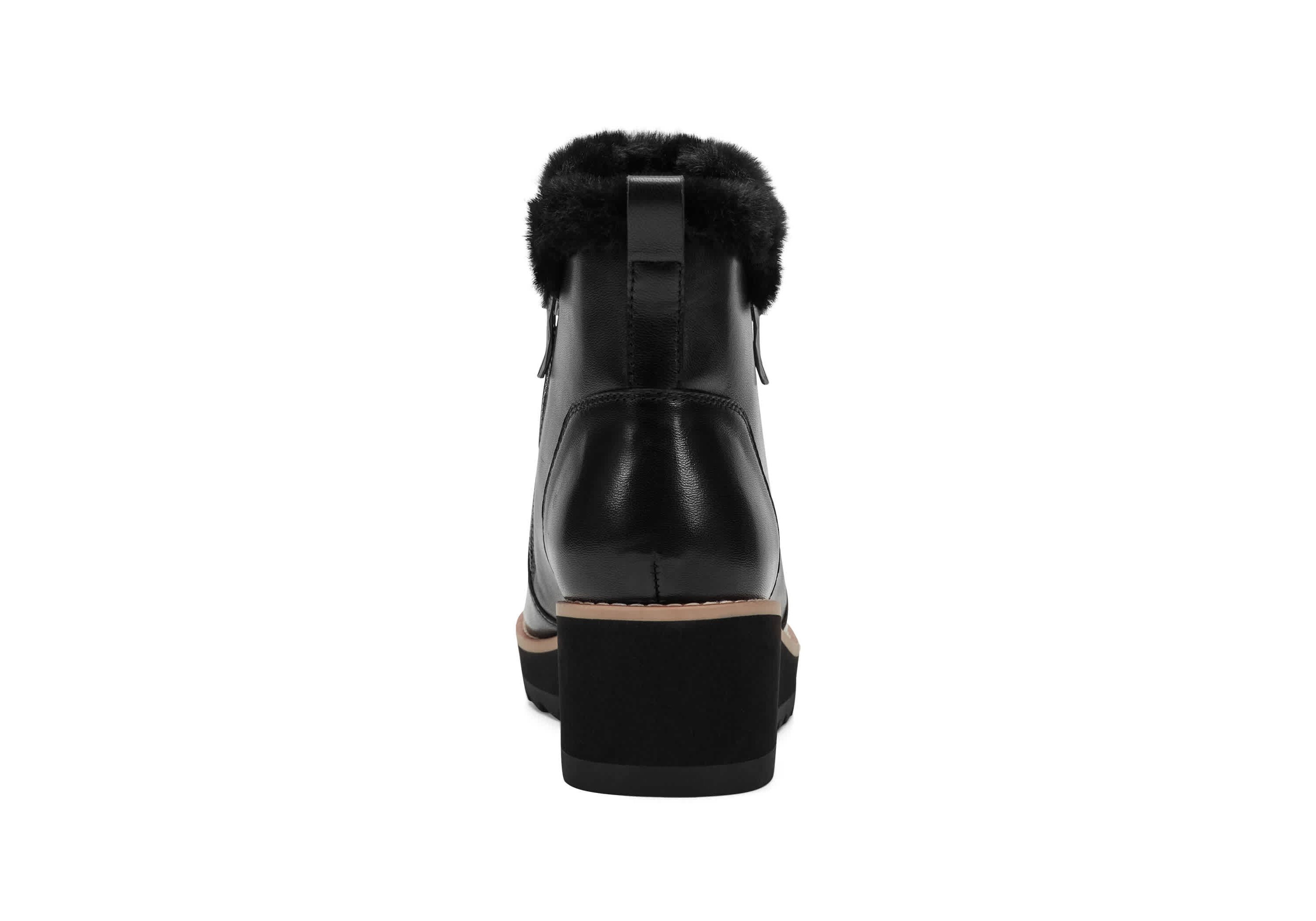 Jane Round Toe Casual Wedge Booties