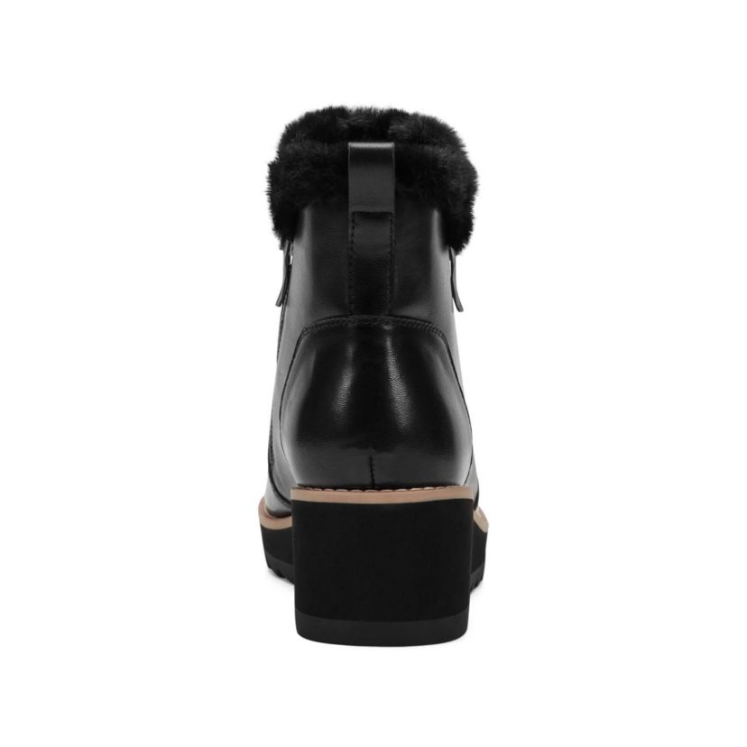 Jane Round Toe Casual Wedge Booties
