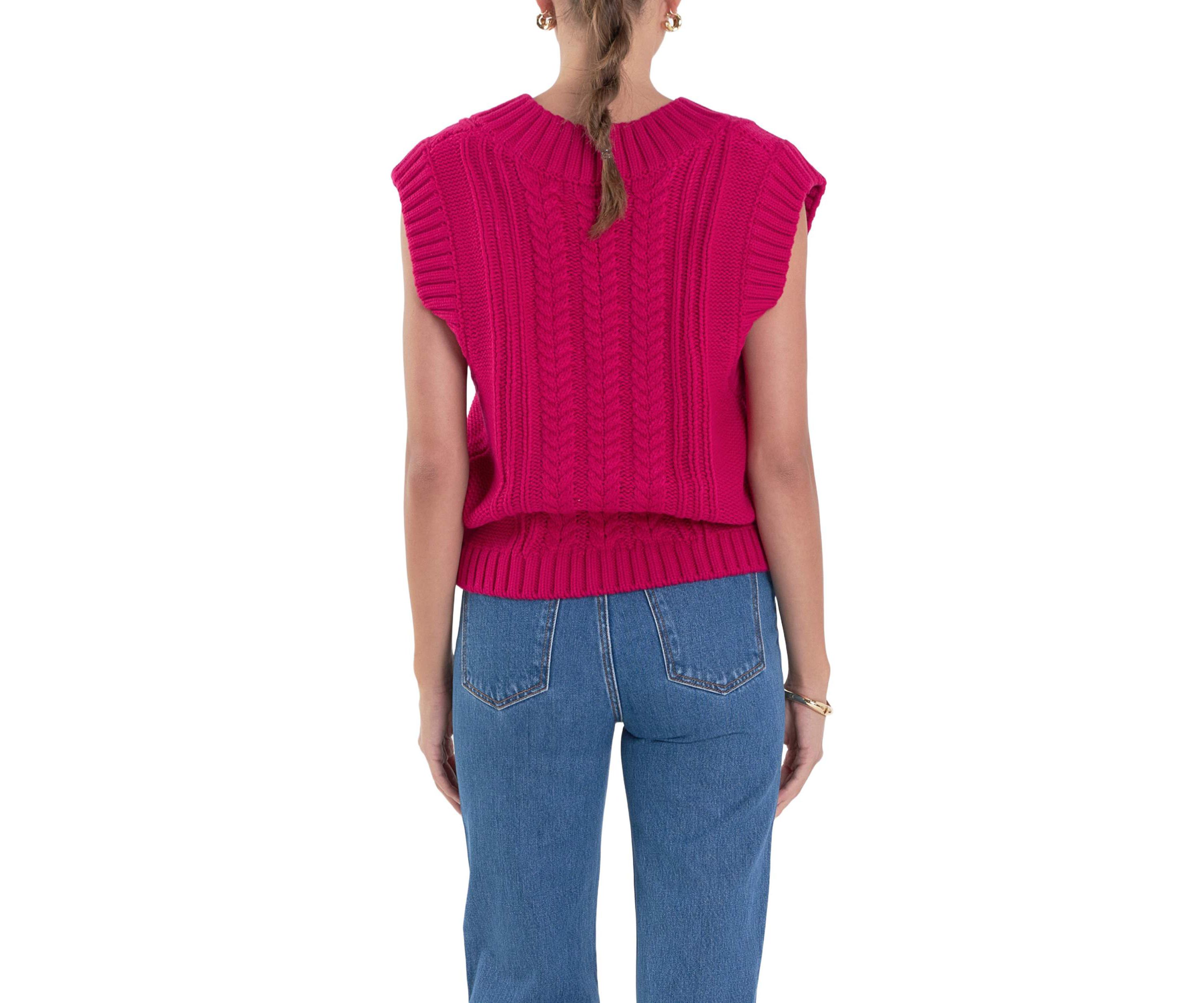 Cable Knit Vest