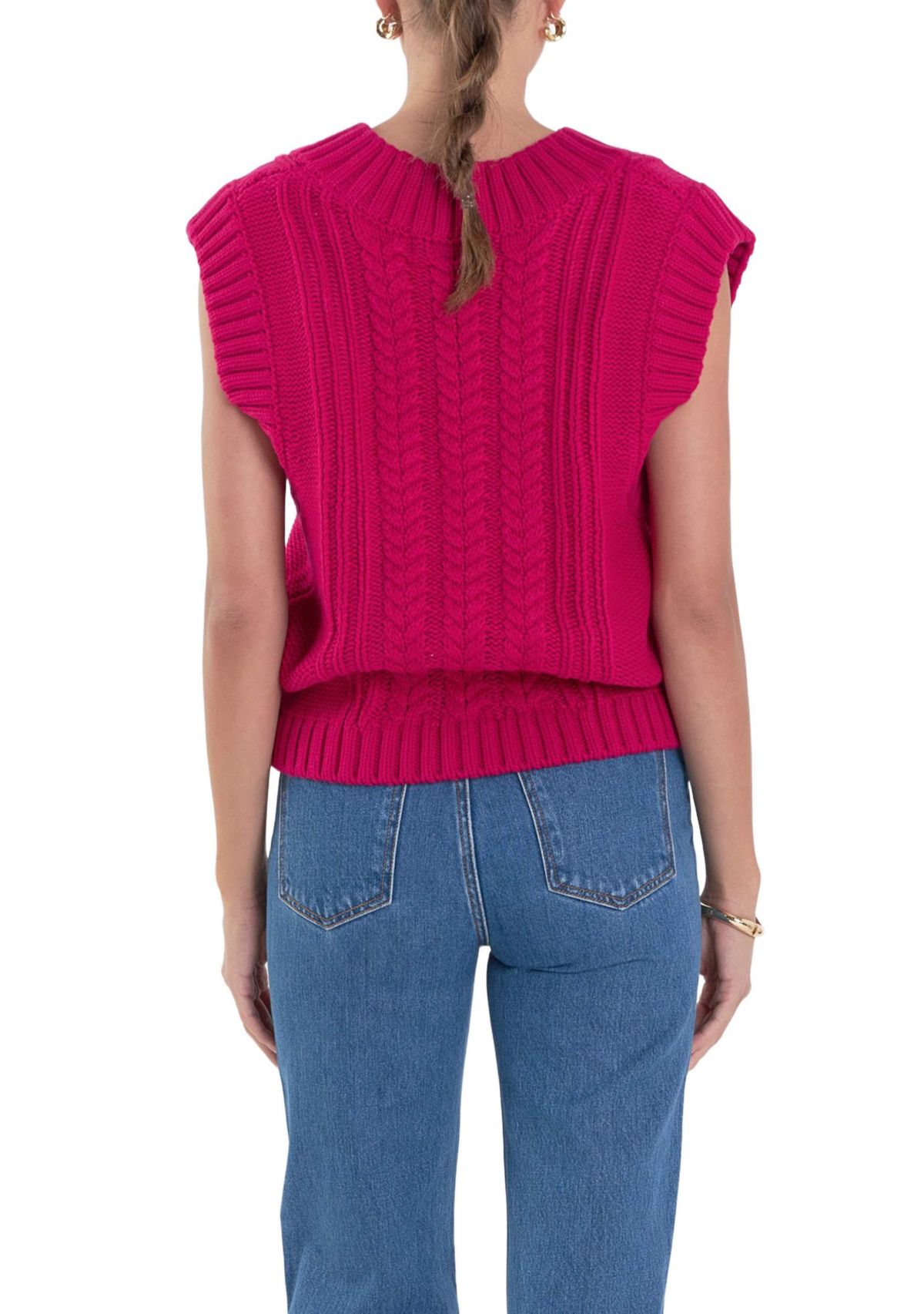 Cable Knit Vest