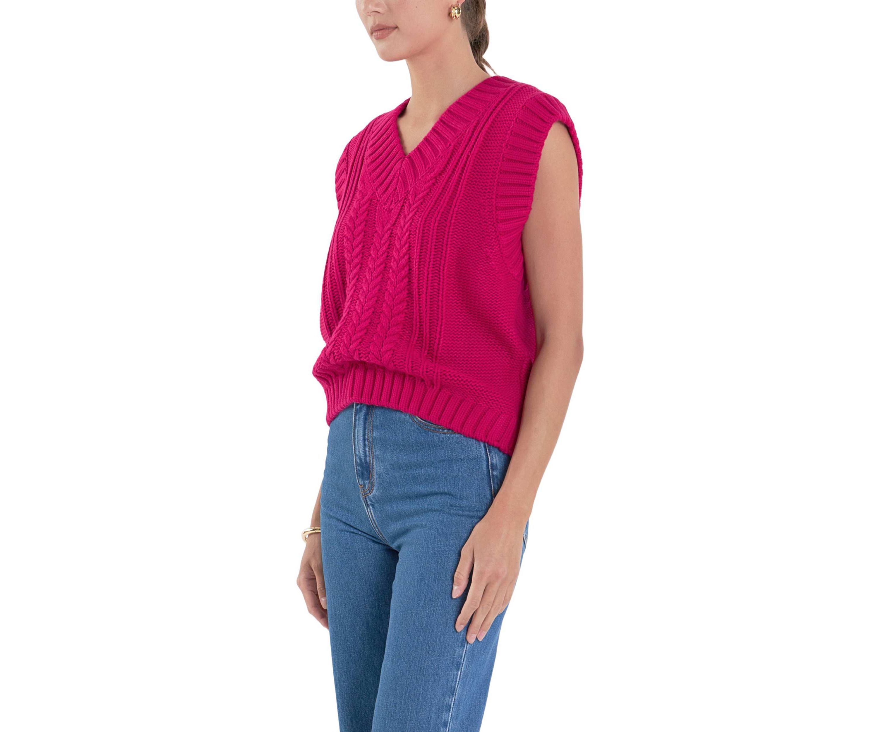 Cable Knit Vest