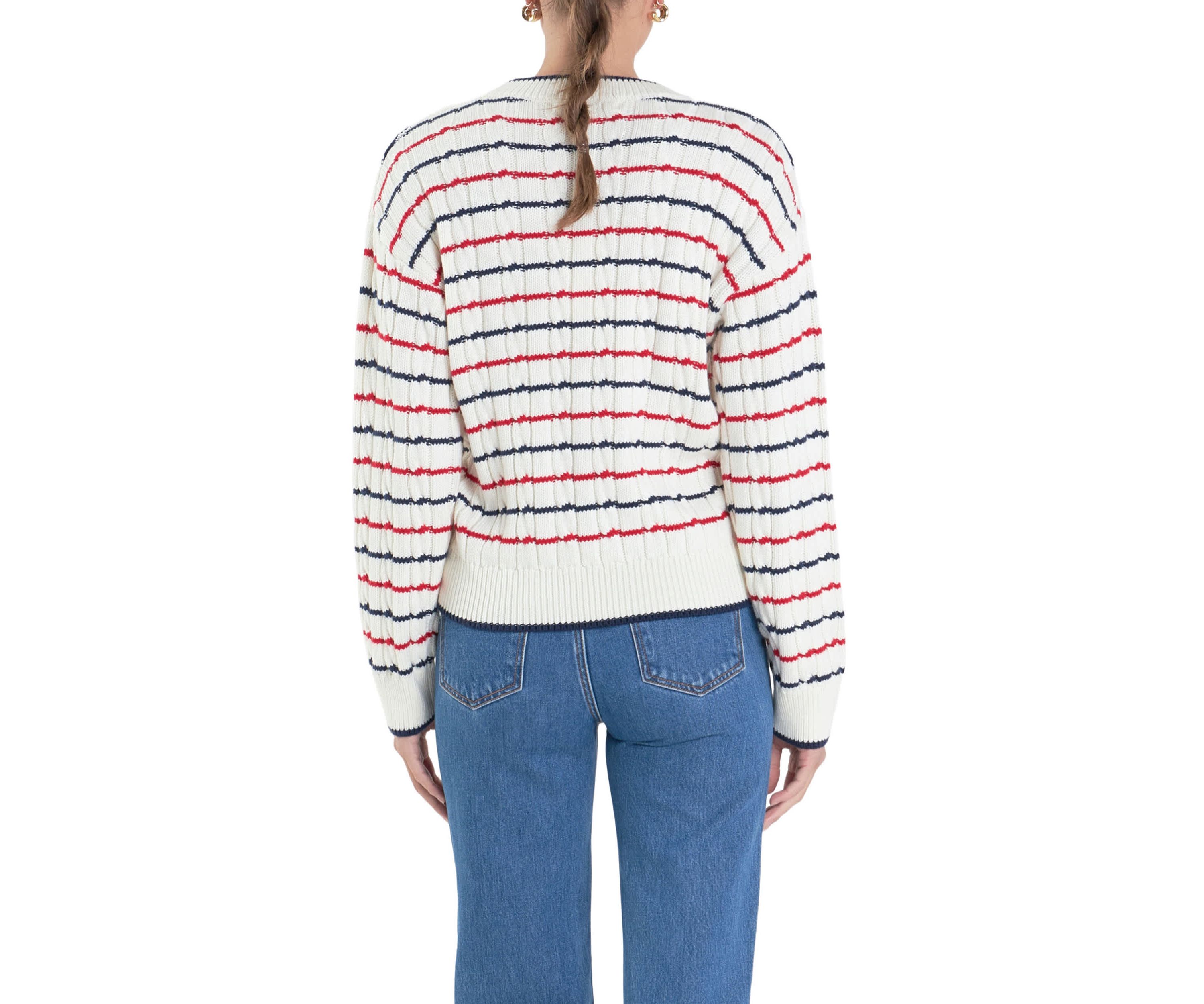 Stripe Cable Knit