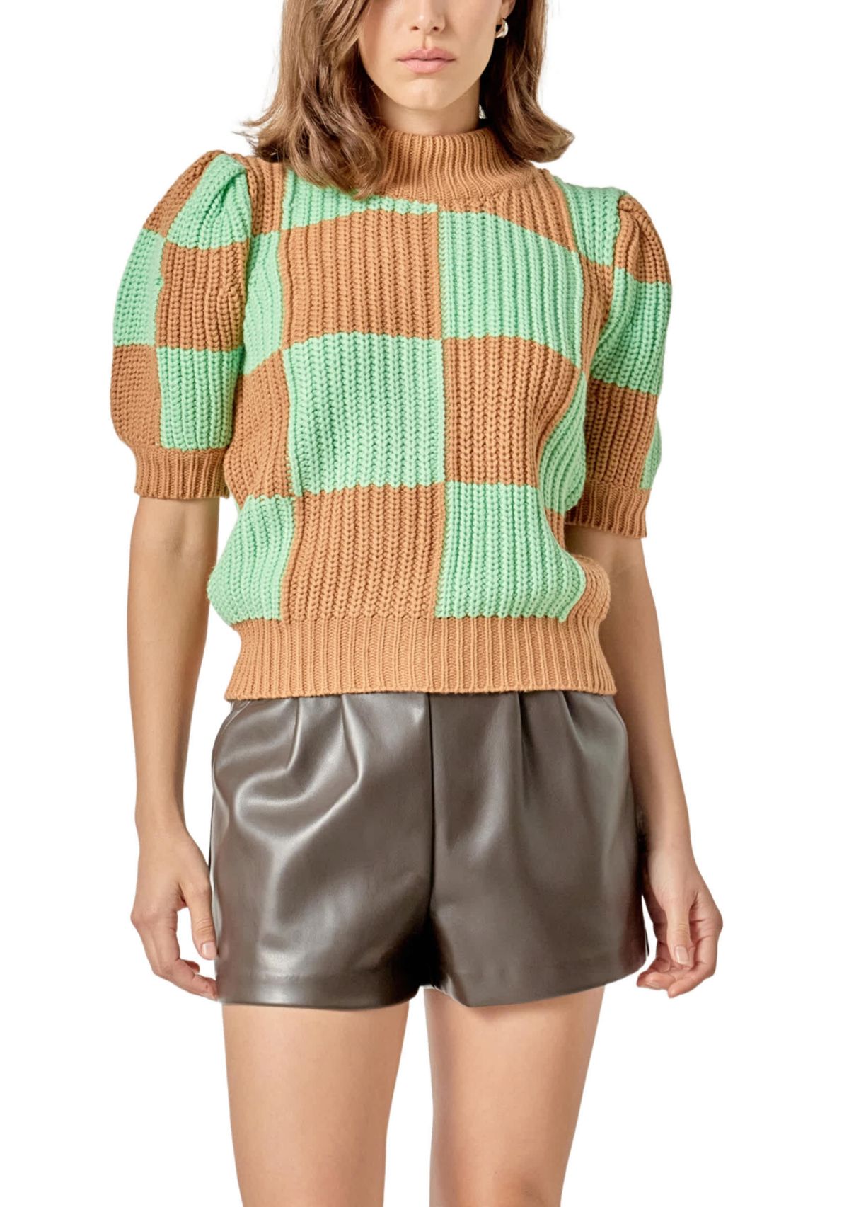 Check Pattern Sweater