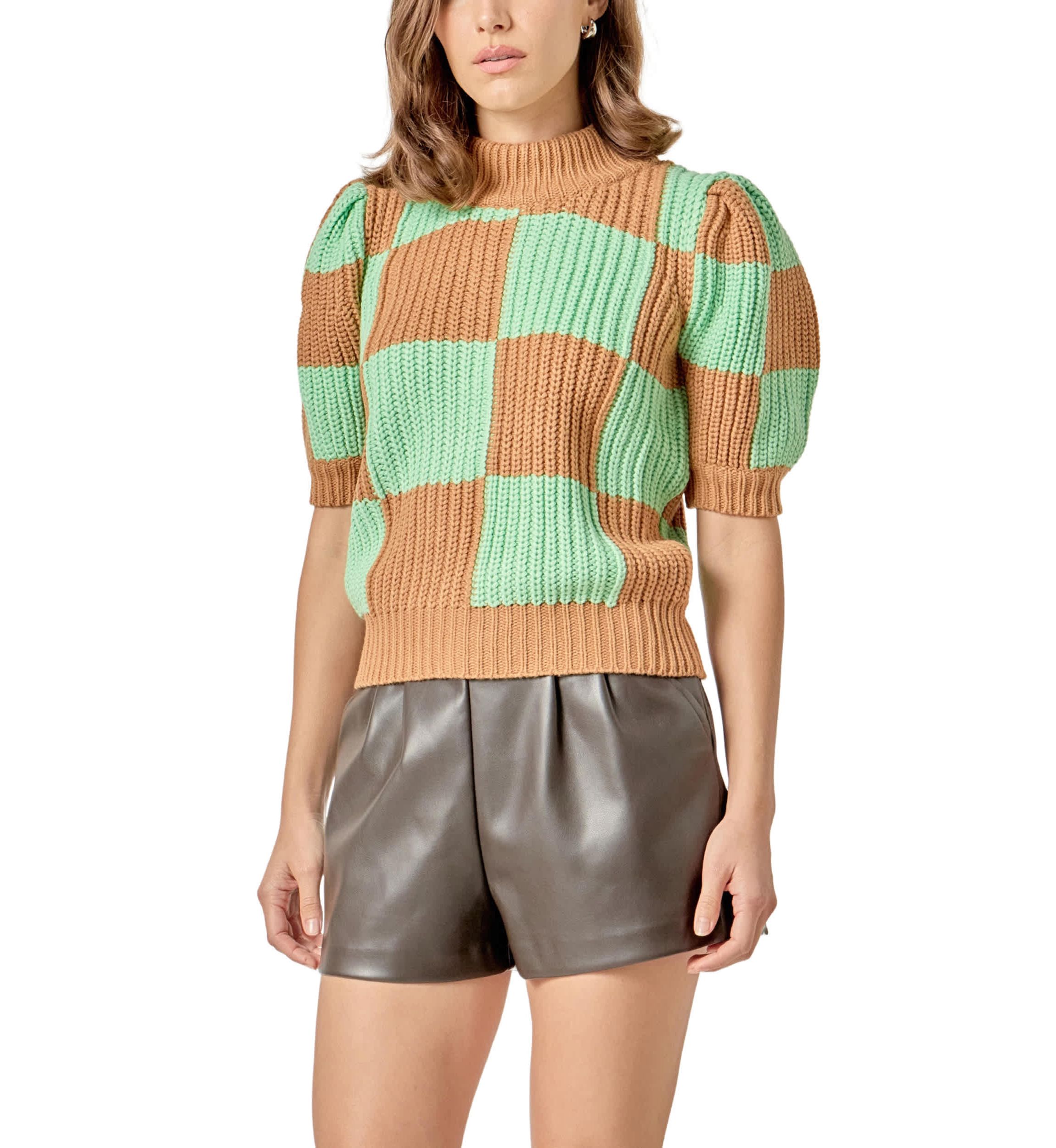 Check Pattern Sweater