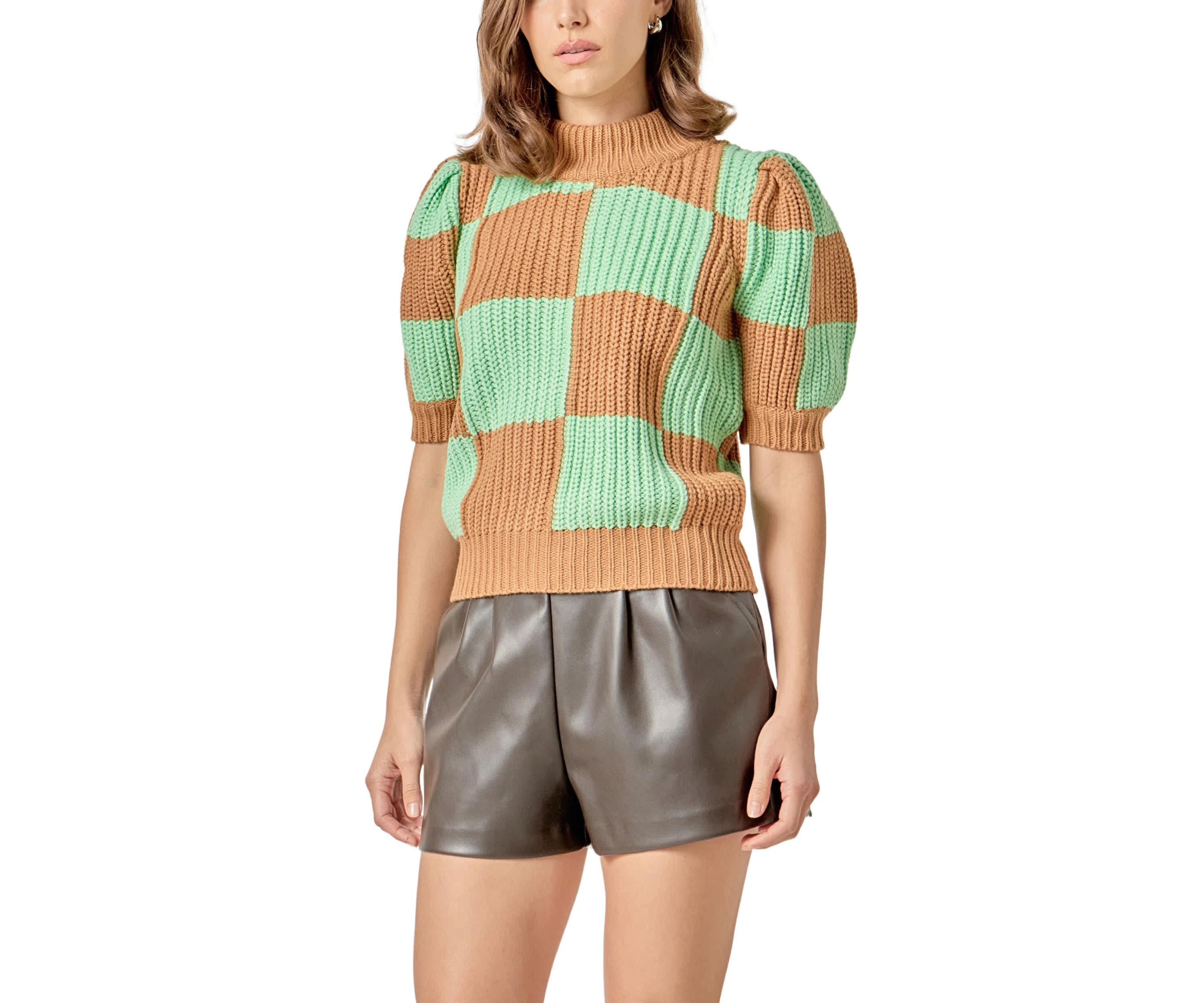 Check Pattern Sweater