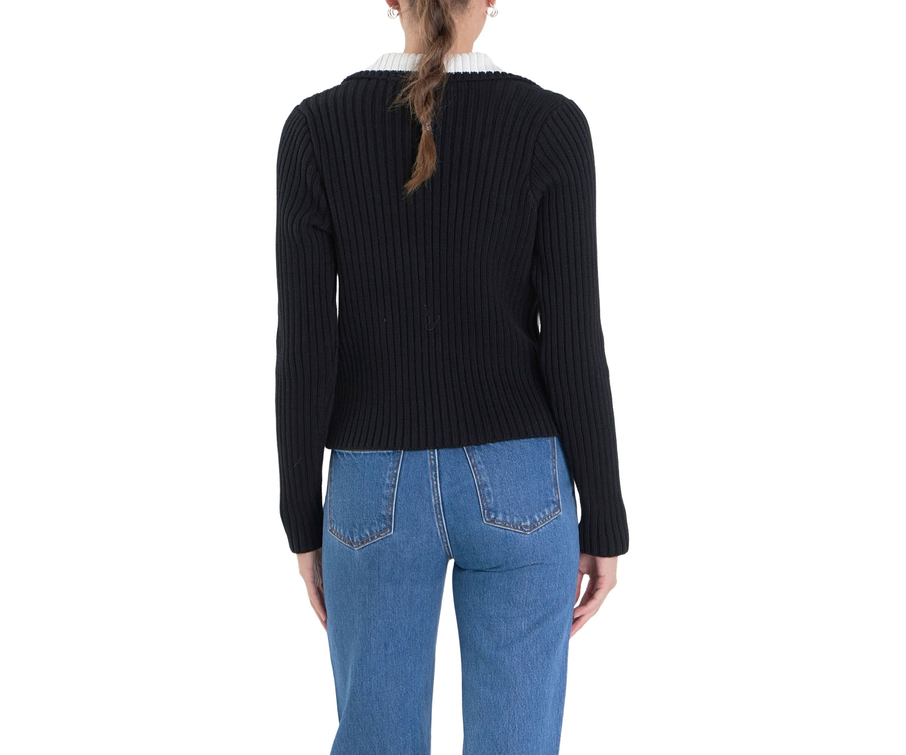 Color Block Polo Knit